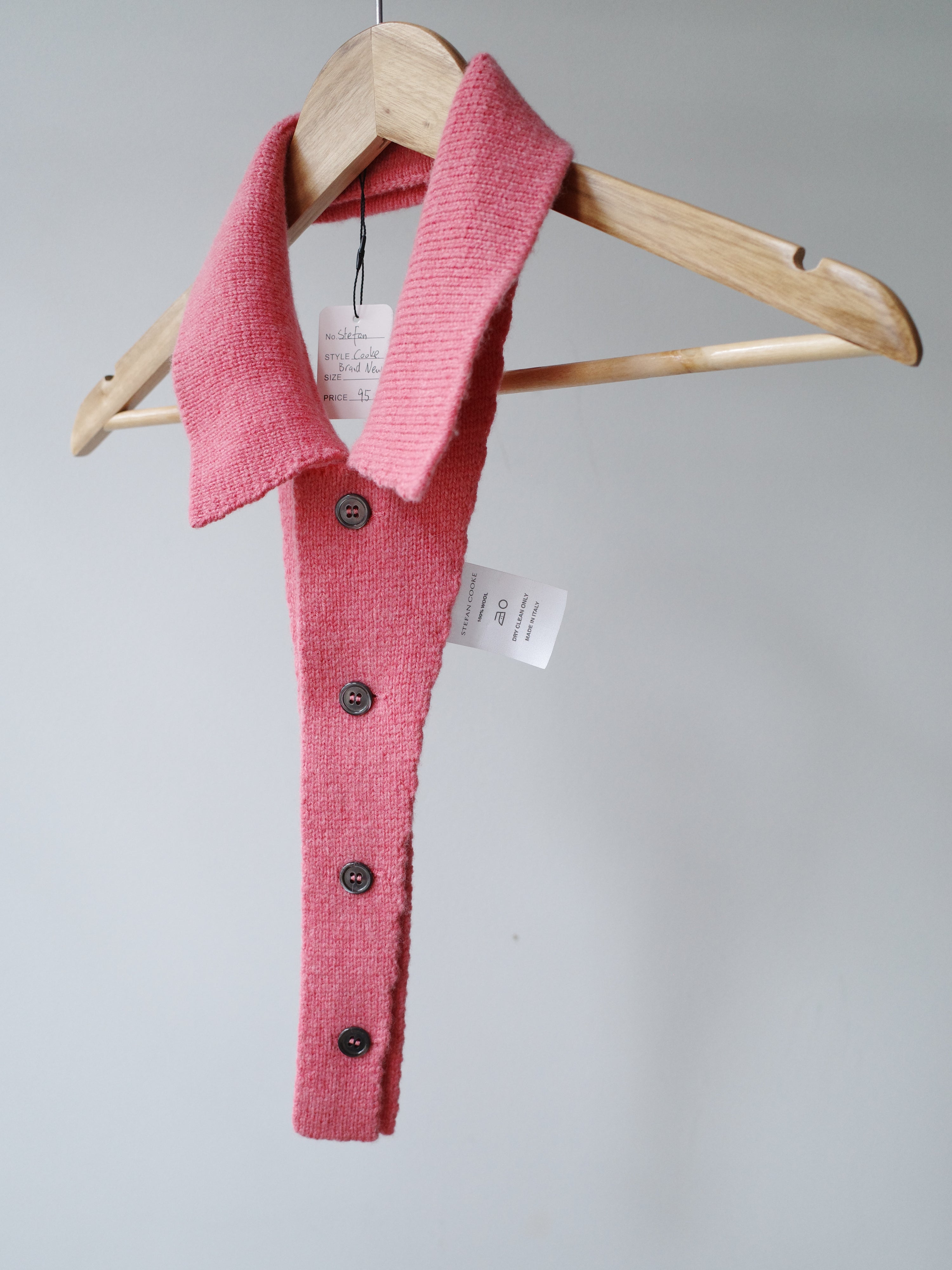 Stefan Cooke Pink Knitted Collar