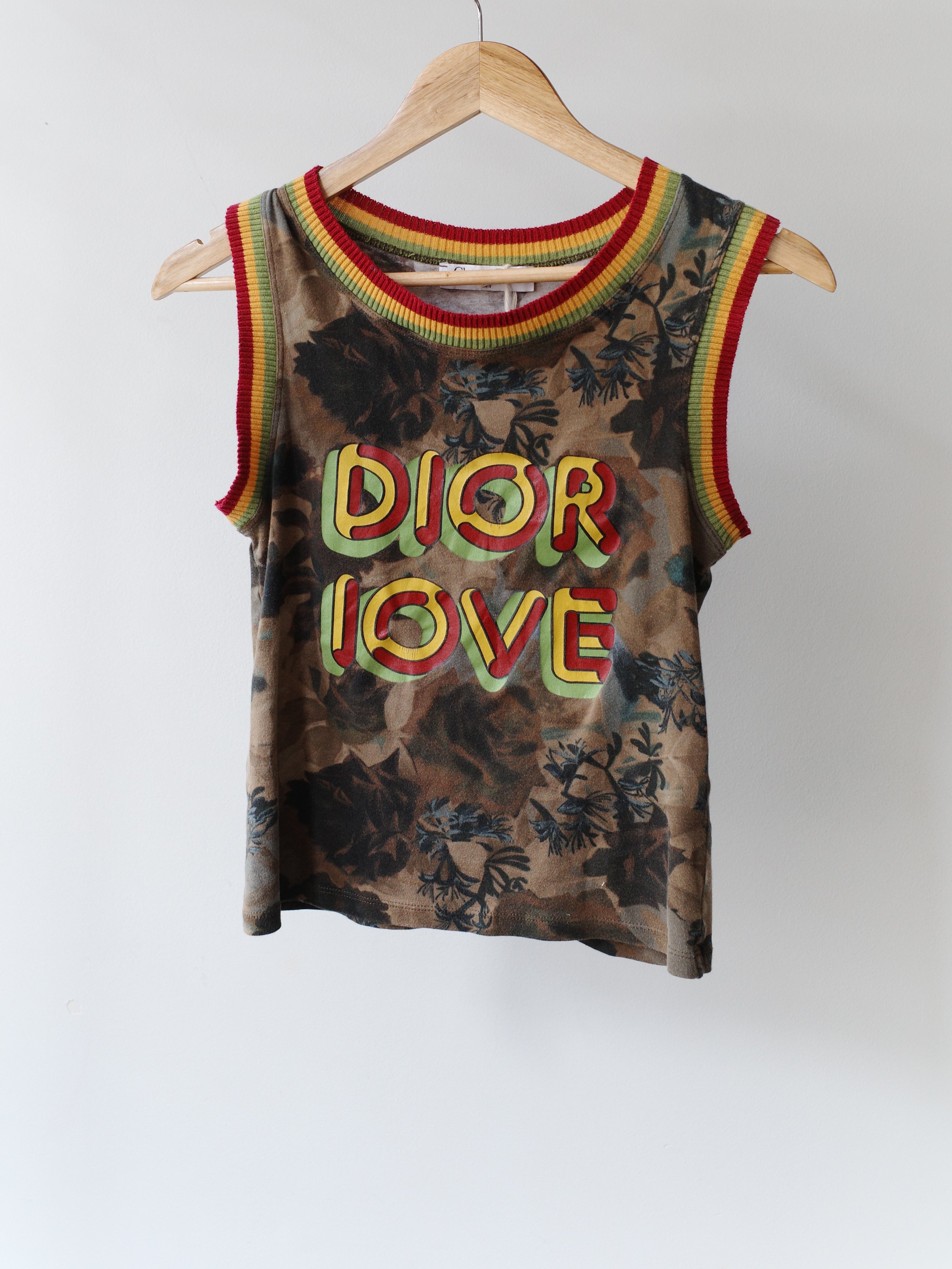 Christian Dior by John Galliano 2003 Rasta “Dior Love” Tank – FIRE 火