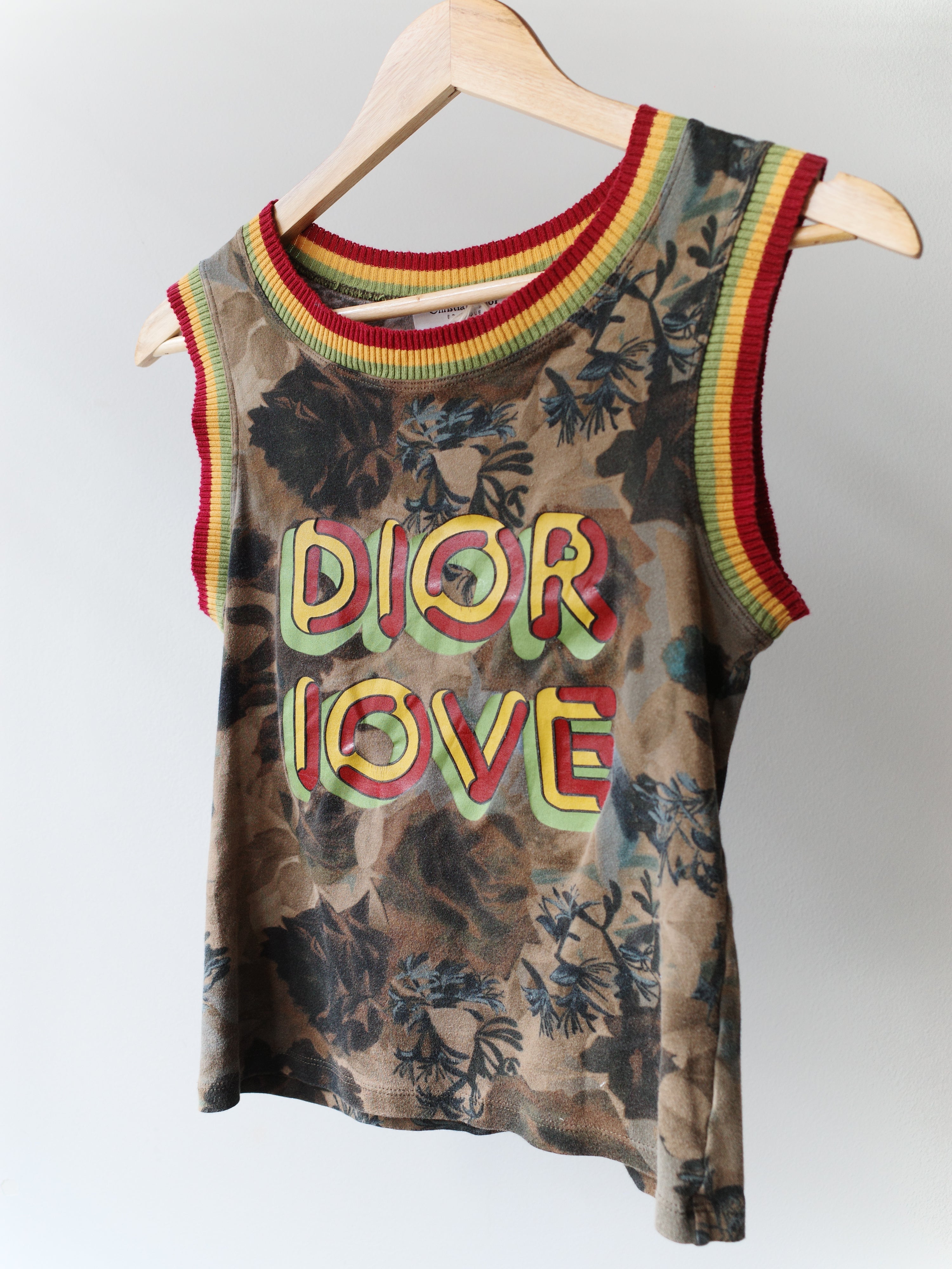 Christian Dior by John Galliano 2003 Rasta “Dior Love” Tank – FIRE 火