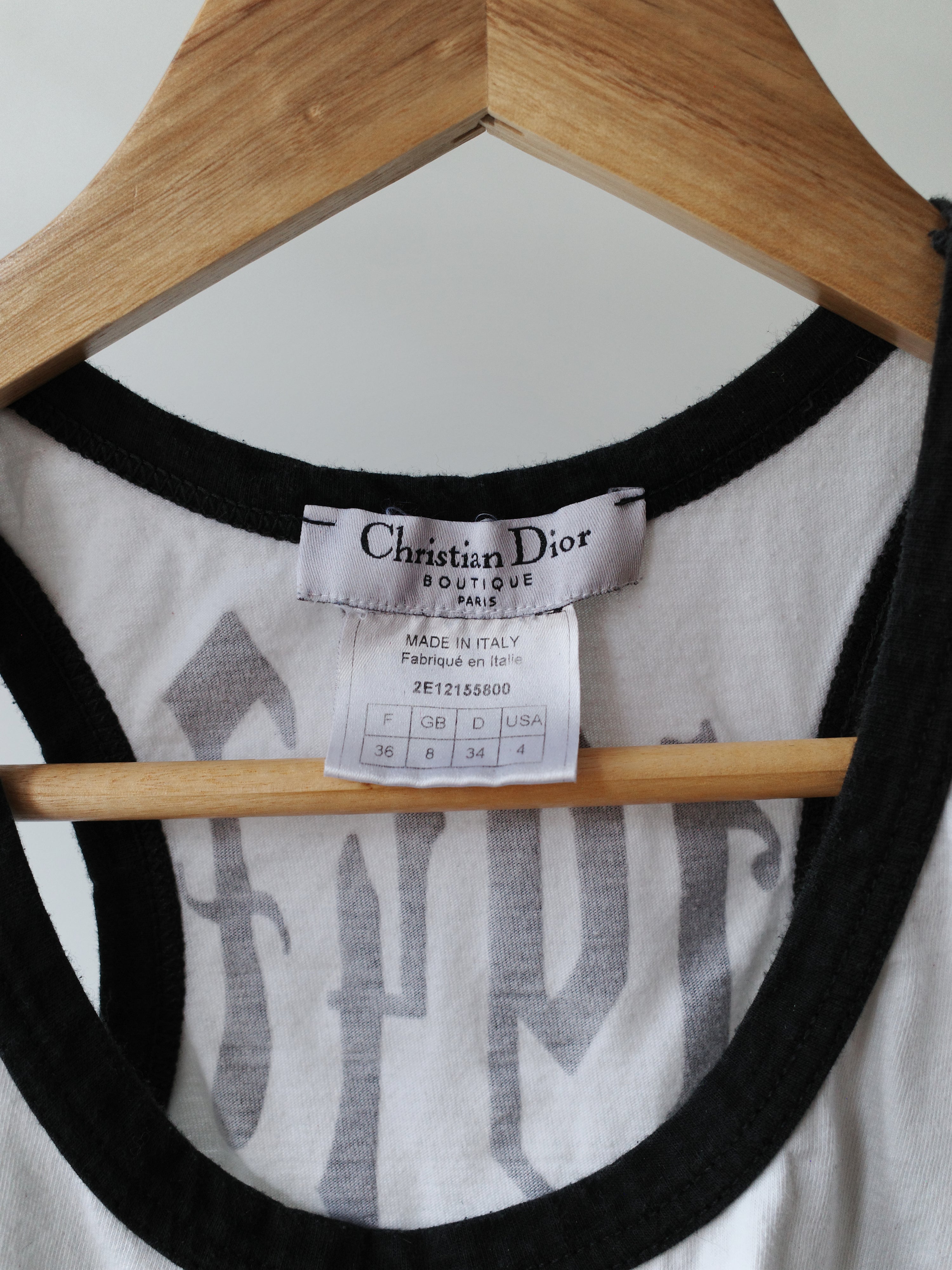 Christian Dior S/S 2002 “Hardcore” Punk Tank Top – FIRE 火