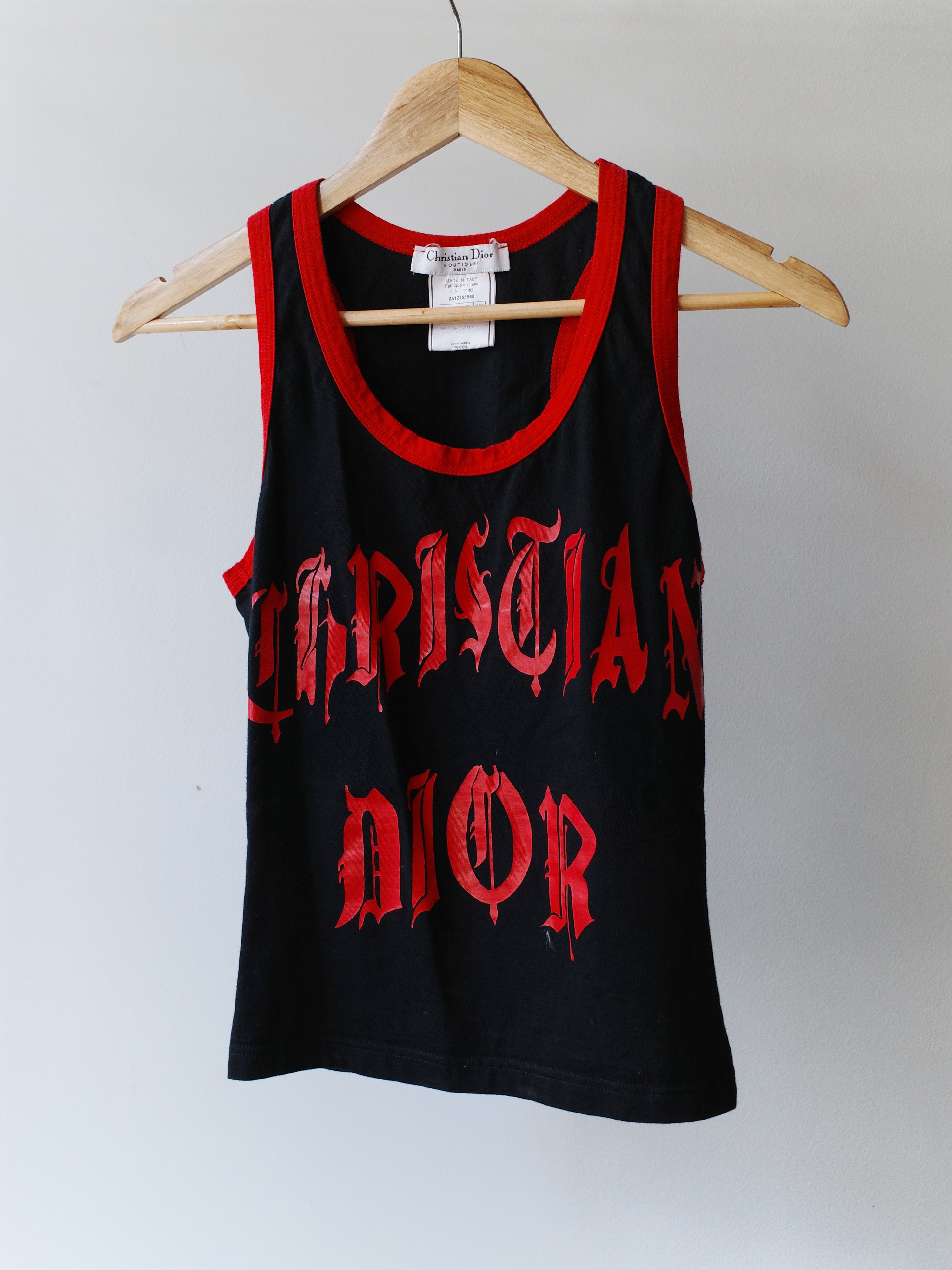 Christian Dior S/S 2002 “Hardcore” Punk Tank Top – FIRE 火