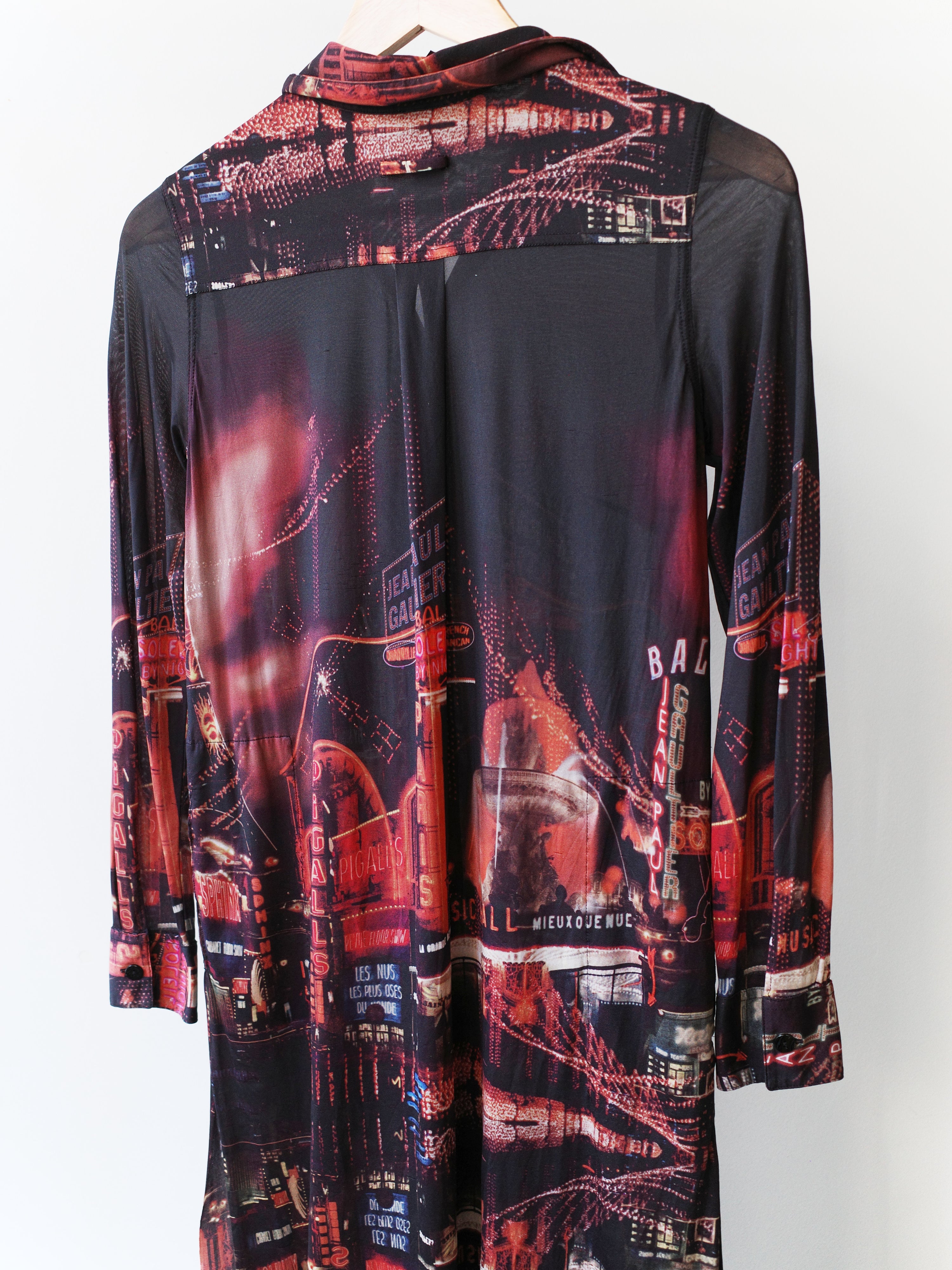 Jean Paul Gaultier 1990s Street Scene Print Shirt Dress – EARTH 土