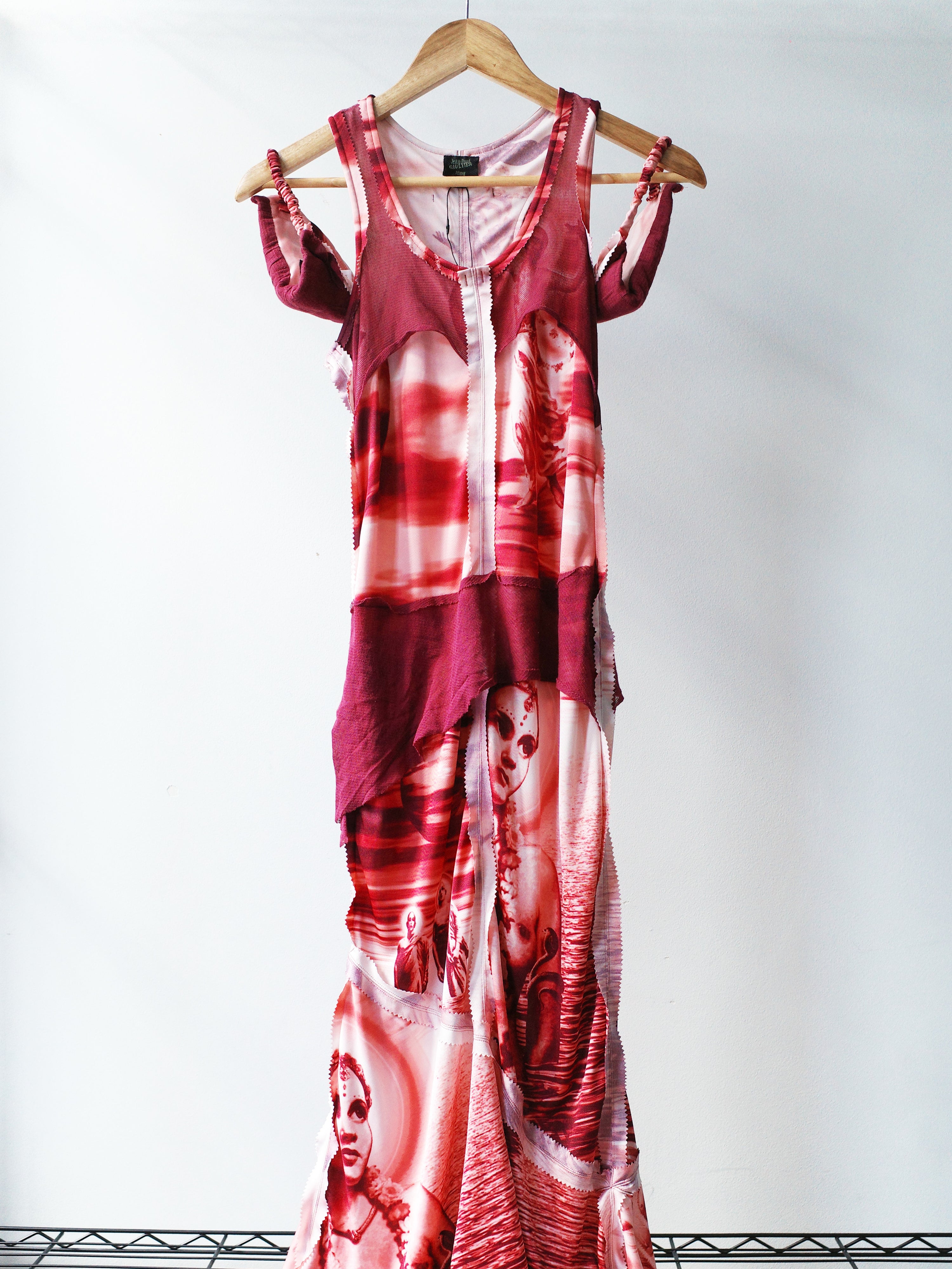 Jean Paul Gaultier Sculpture Universe Mesh Dress Set – FIRE 火
