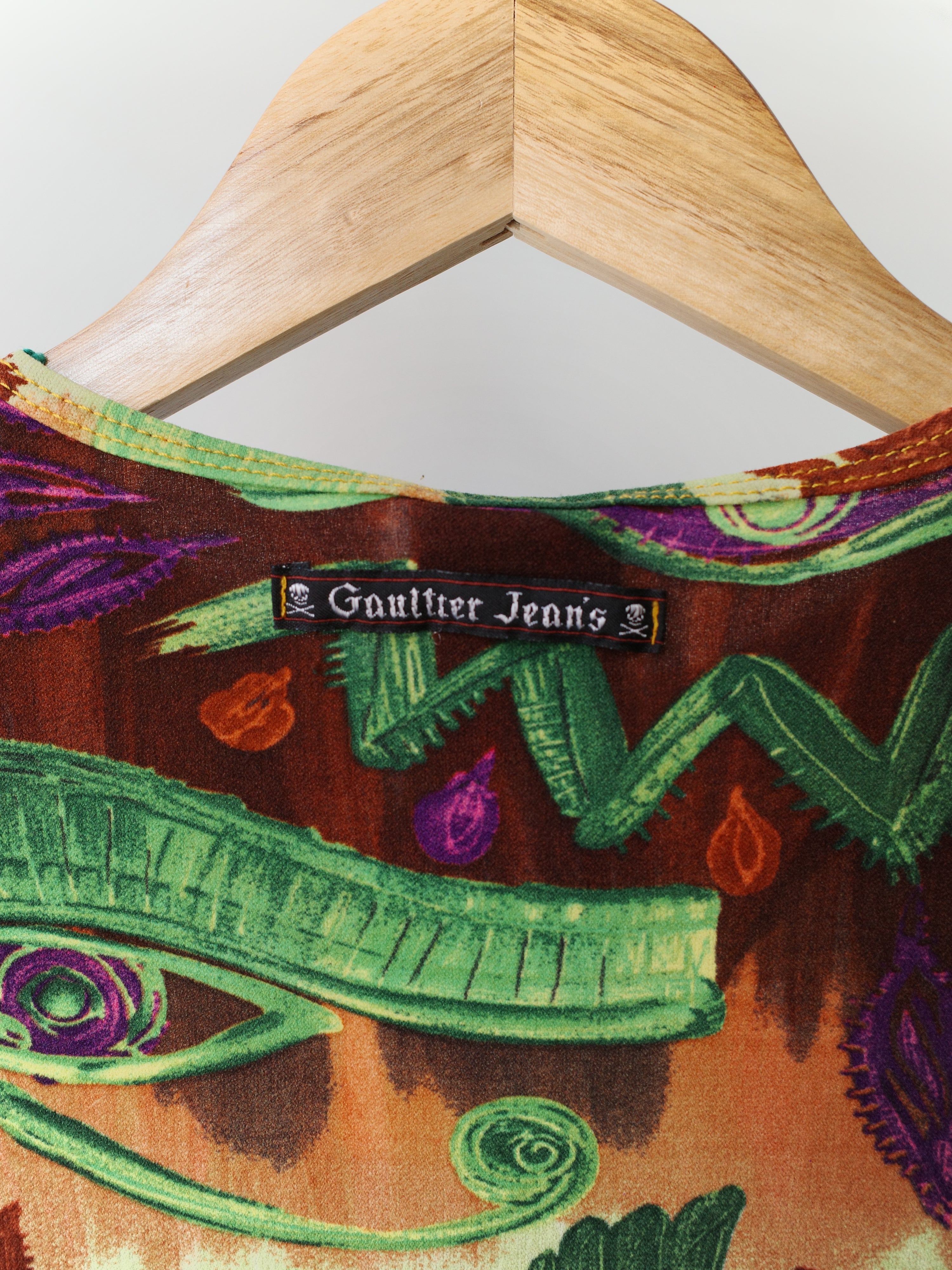 Jean Paul Gaultier Gothic-Eye Print Dress – WOOD 木