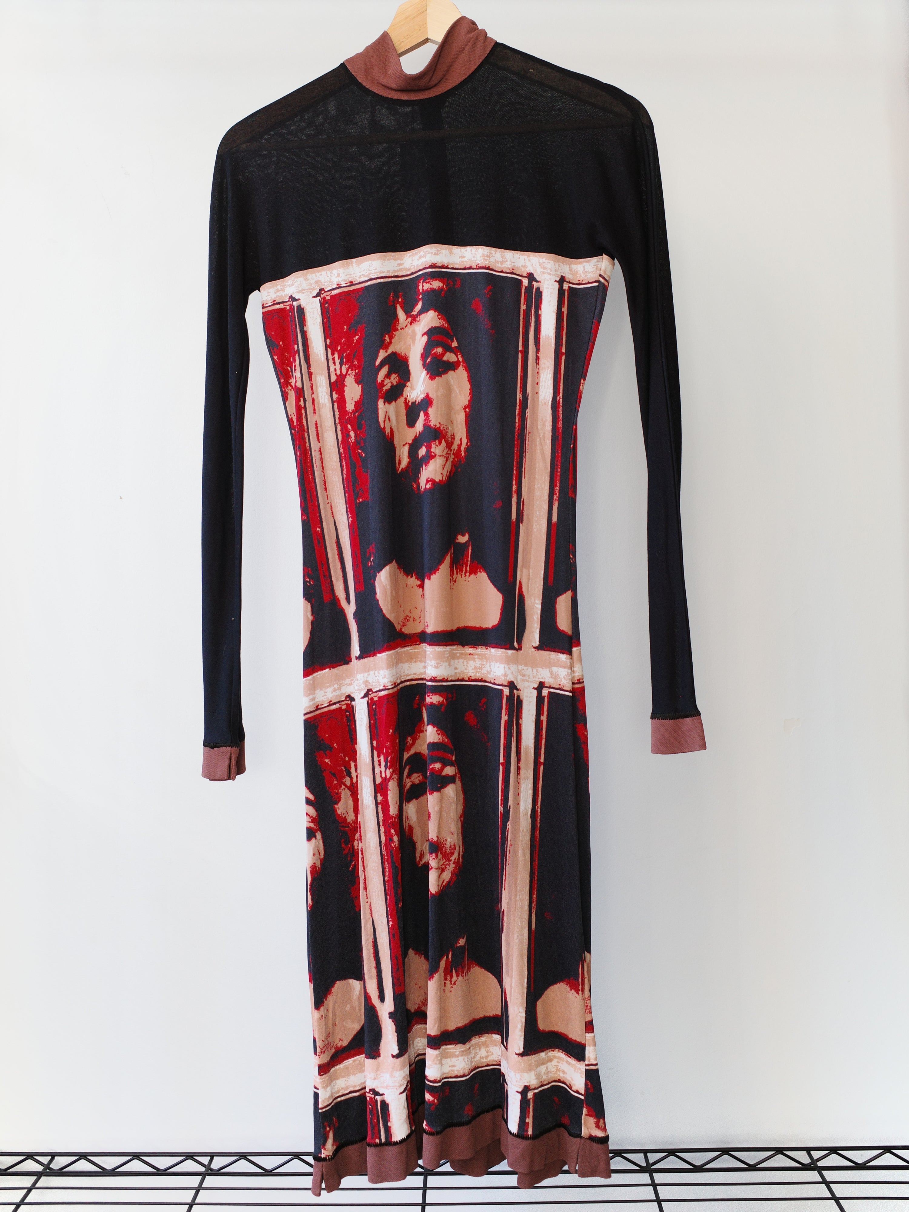 Jean Paul Gaultier FEMME Portrait Mesh Dress – FIRE 火