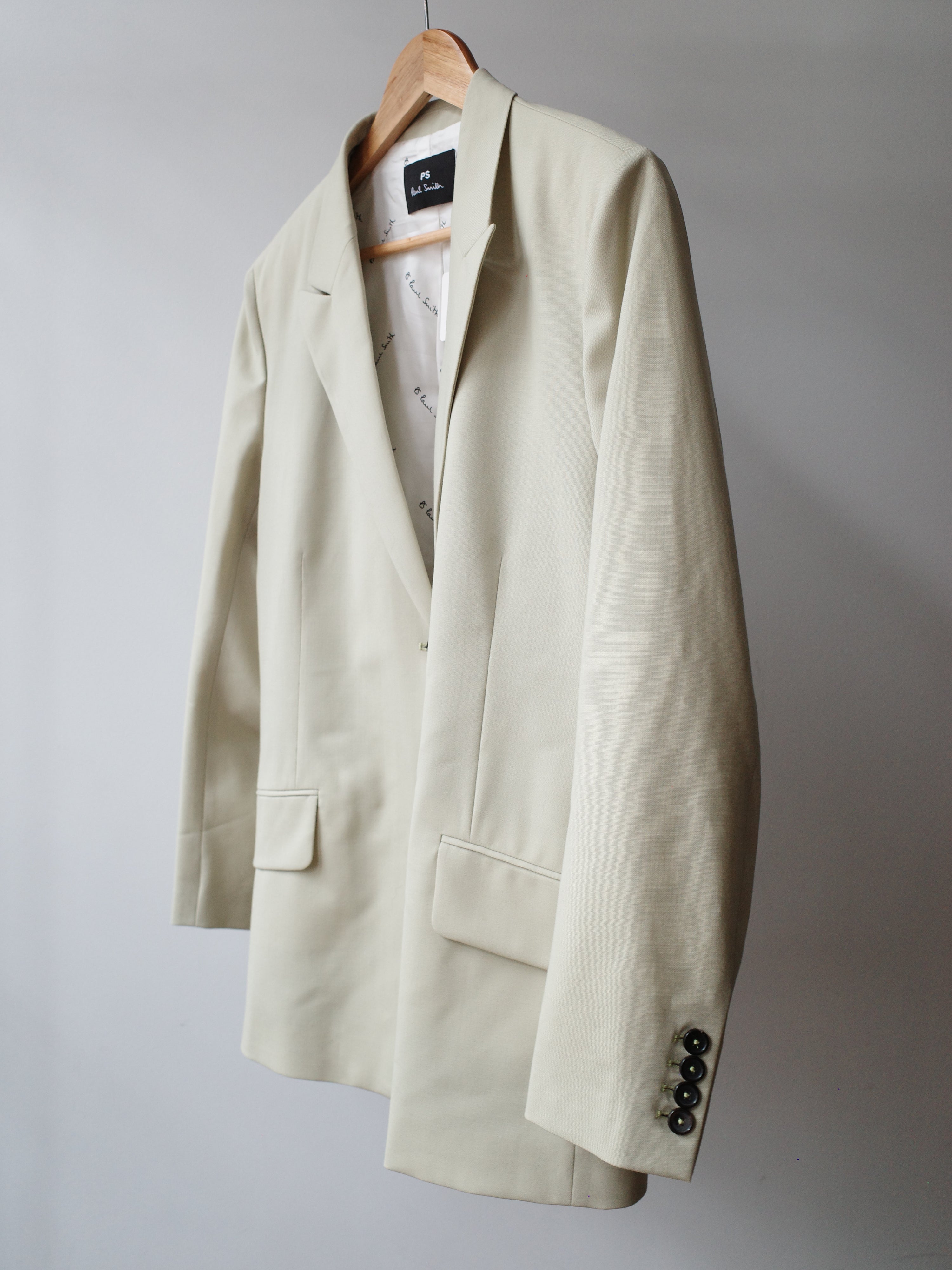 Paul Smith Sage Green Wool Blazer – WOOD