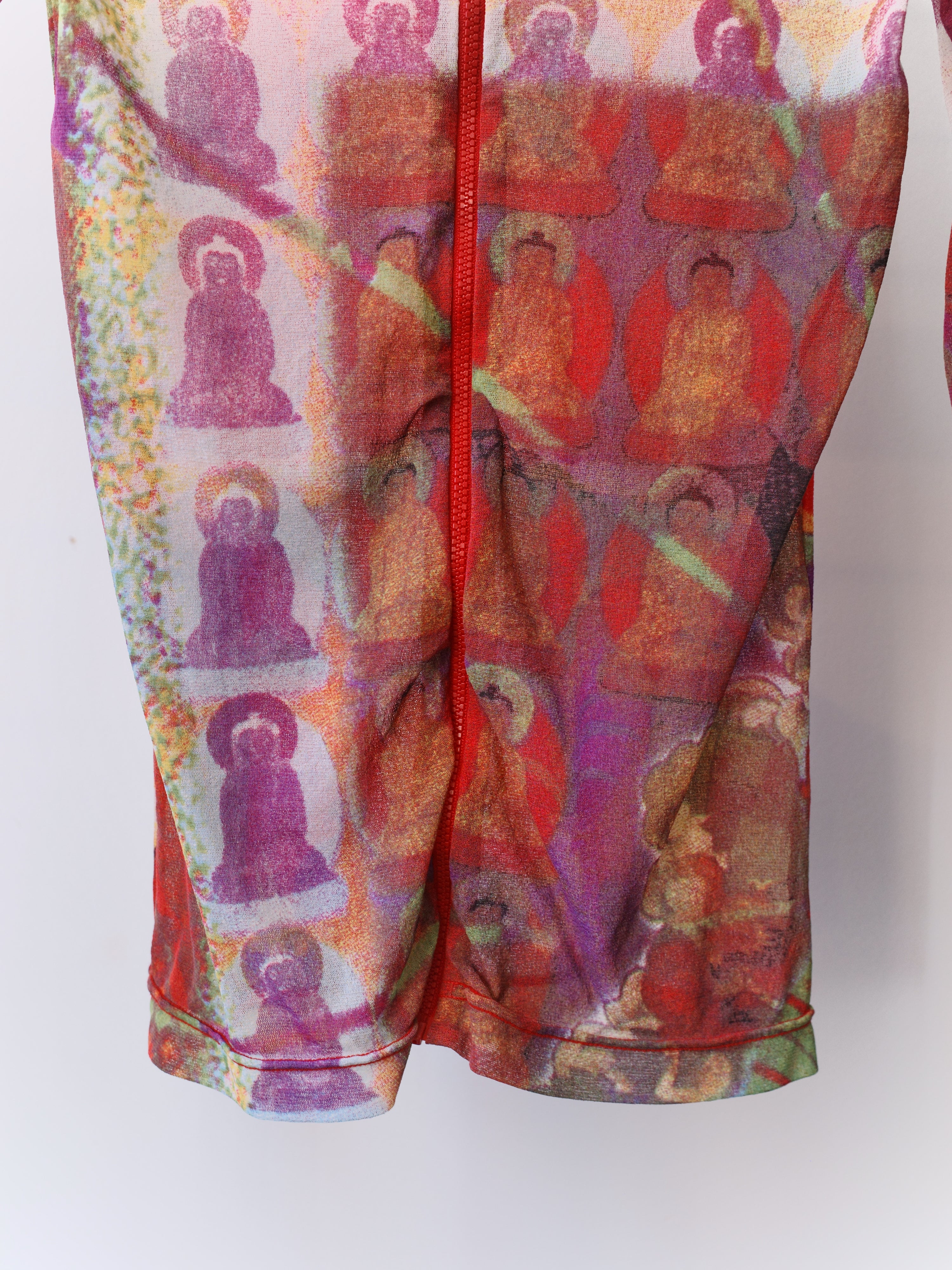 Vivienne Tam Buddha Print Mesh Top – FIRE 火