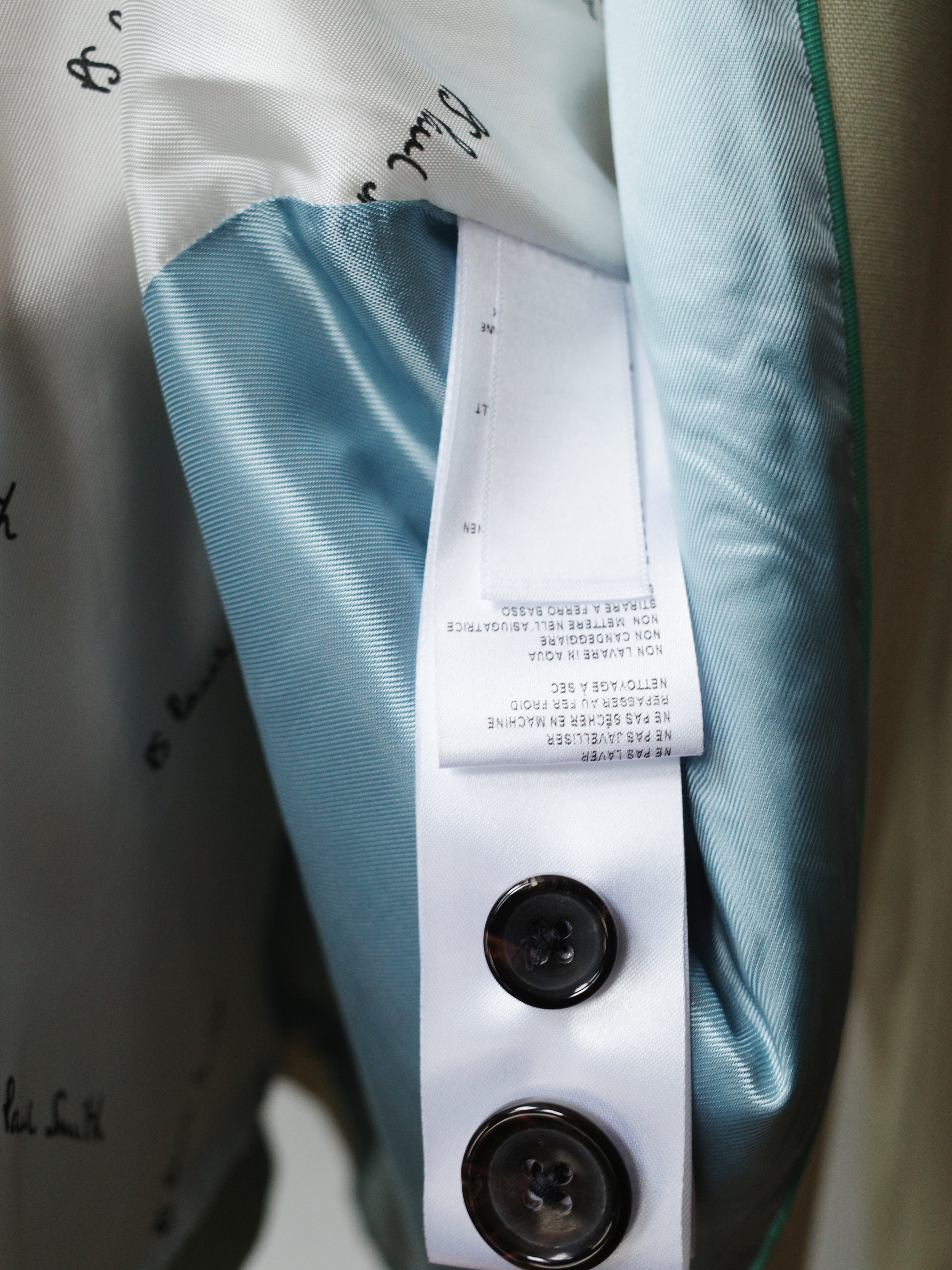 Paul Smith Sage Green Wool Blazer – WOOD