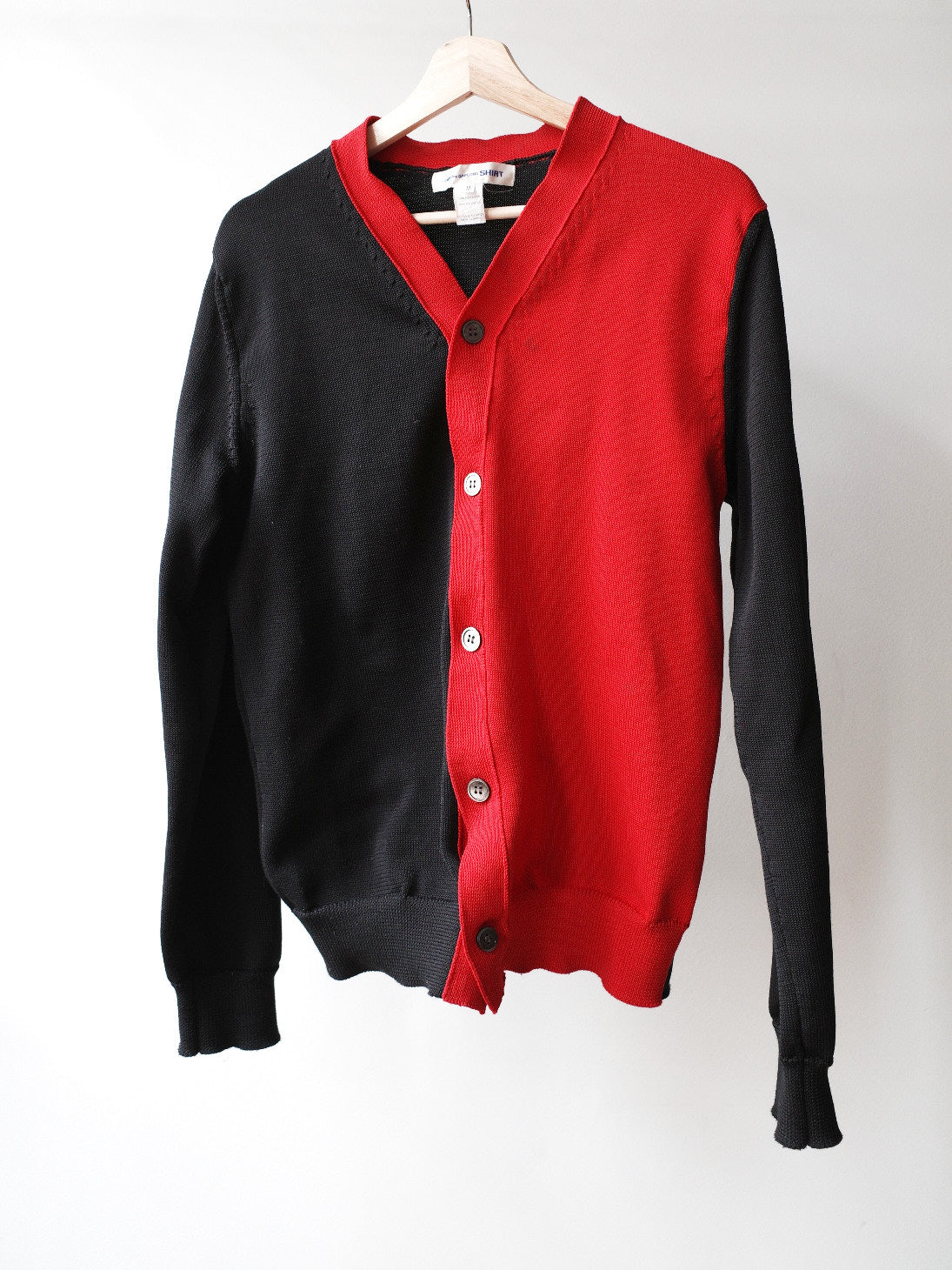 Comme des Garçons SHIRT Two-Tone Knit Cardigan – FIRE 火