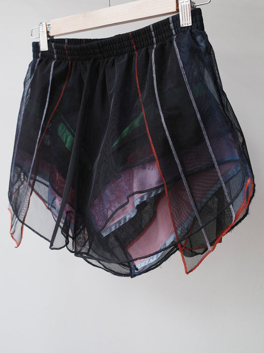 Y/Project Multi Layers Organza Silk Shorts