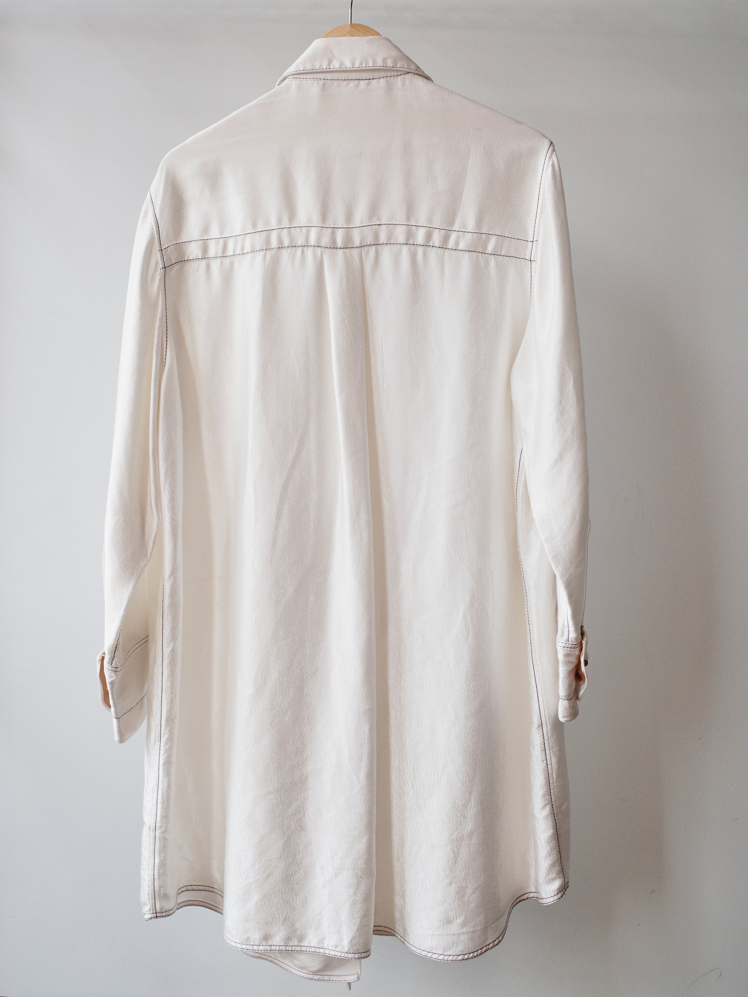 MARNI Iridescent Satin Shirt with Metal Buttons – METAL 金