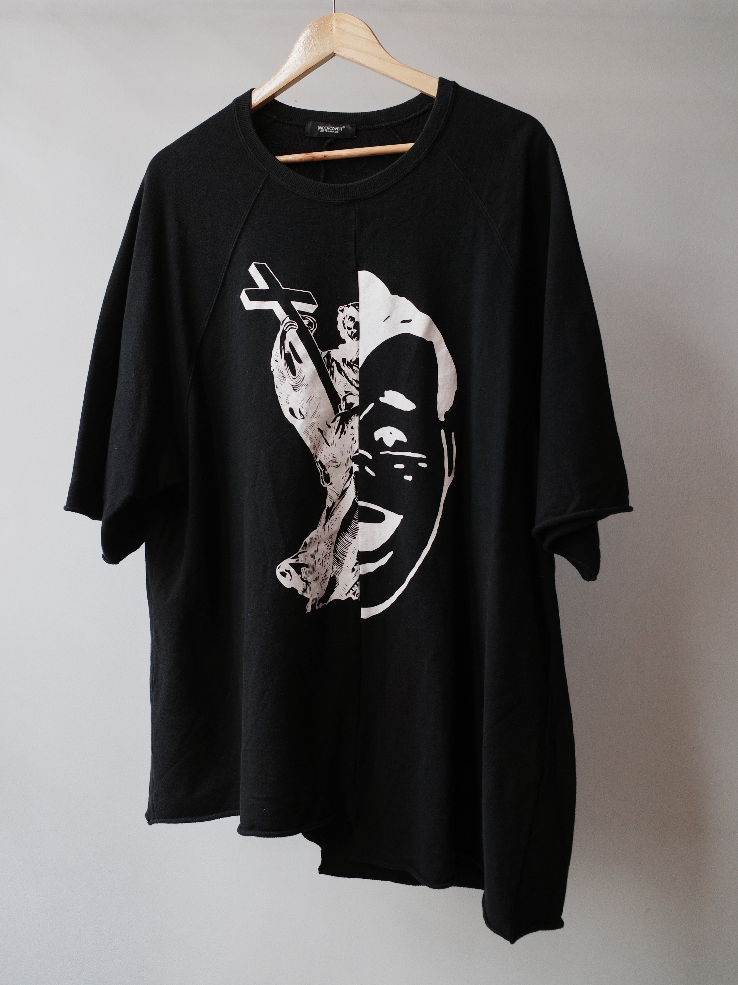 UNDERCOVER Black Split Graphic T-shirt – FIRE 火