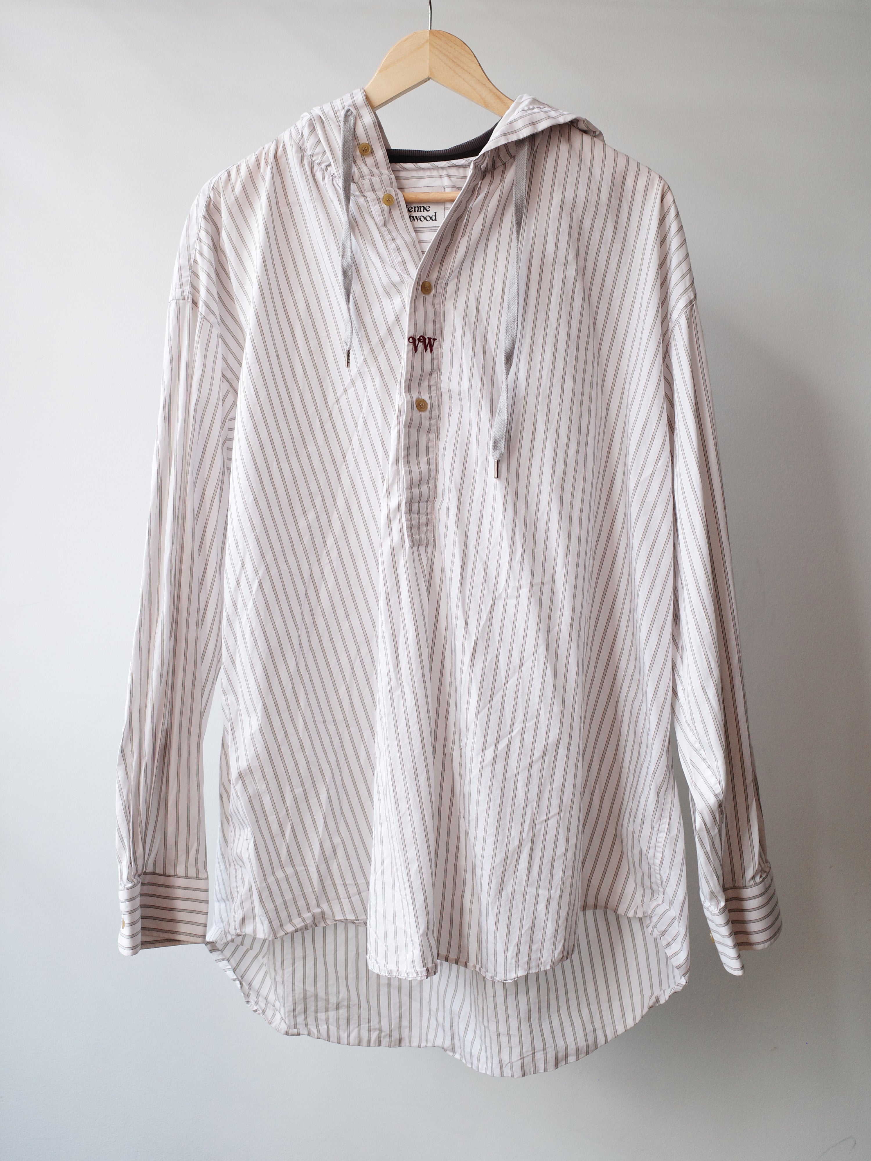 Vivienne Westwood Striped Oversized Hoodie Shirt – METAL 金