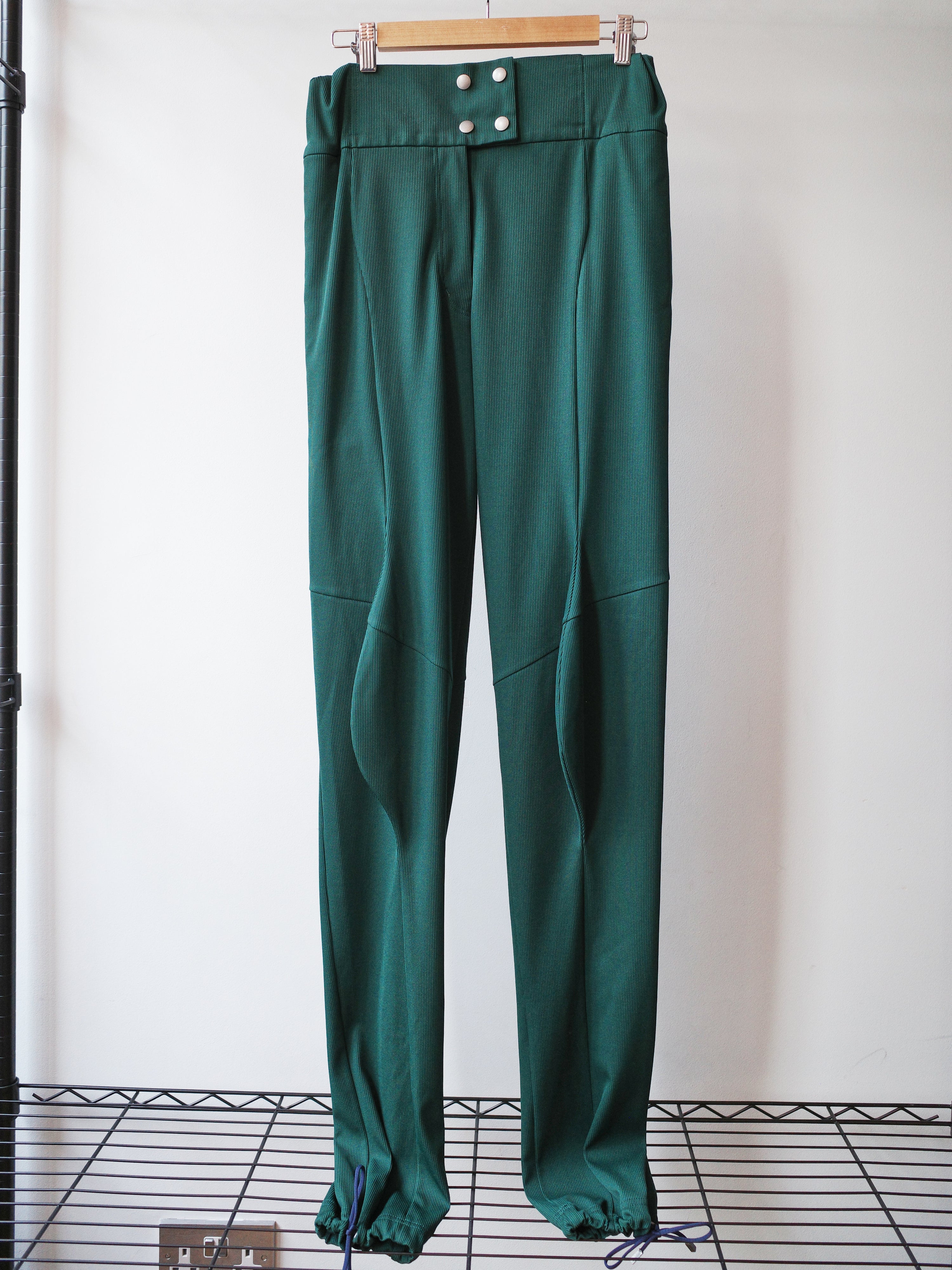 EJ SHEYANG Green Geometric Trousers