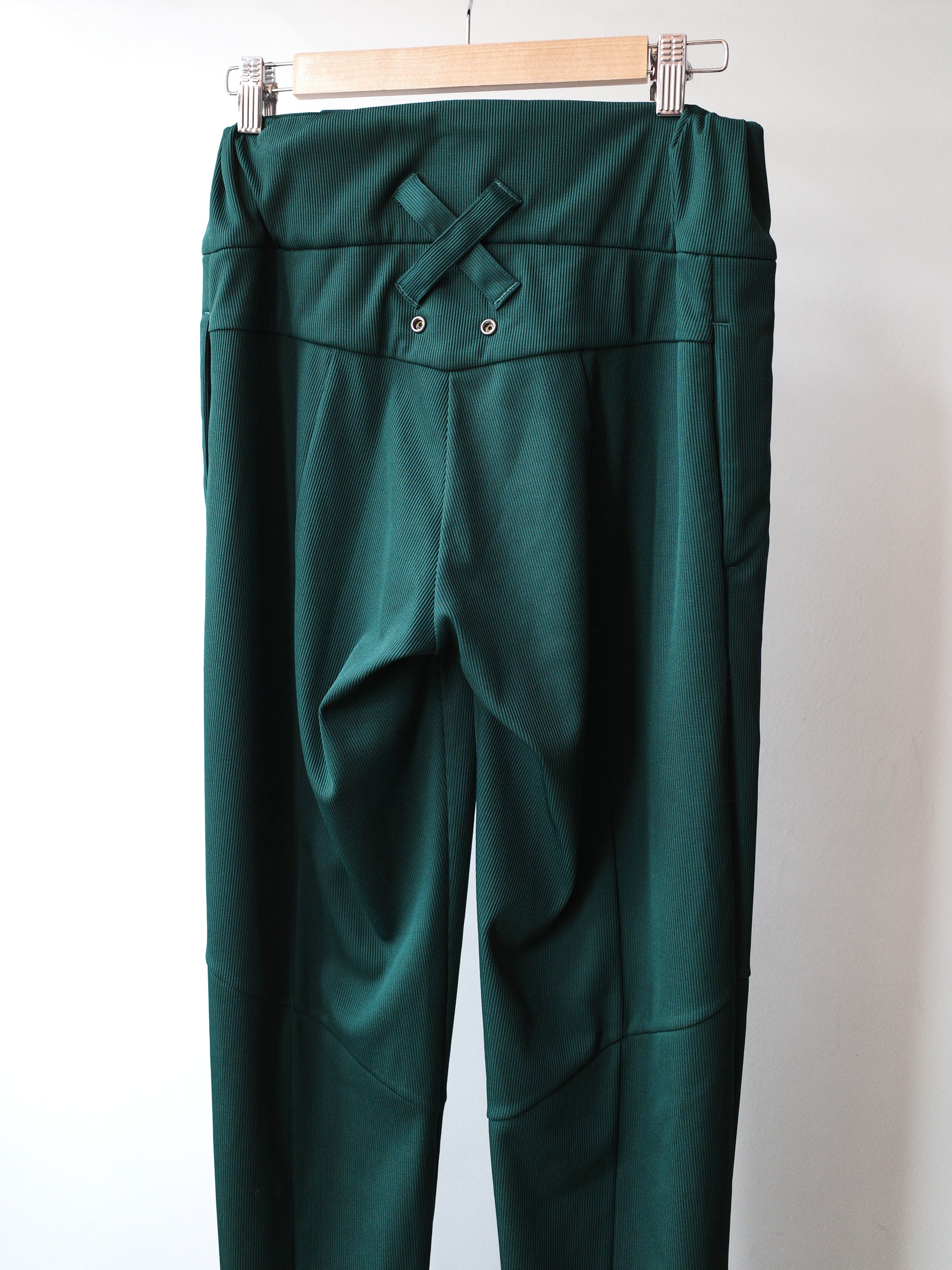 EJ SHEYANG Green Geometric Trousers