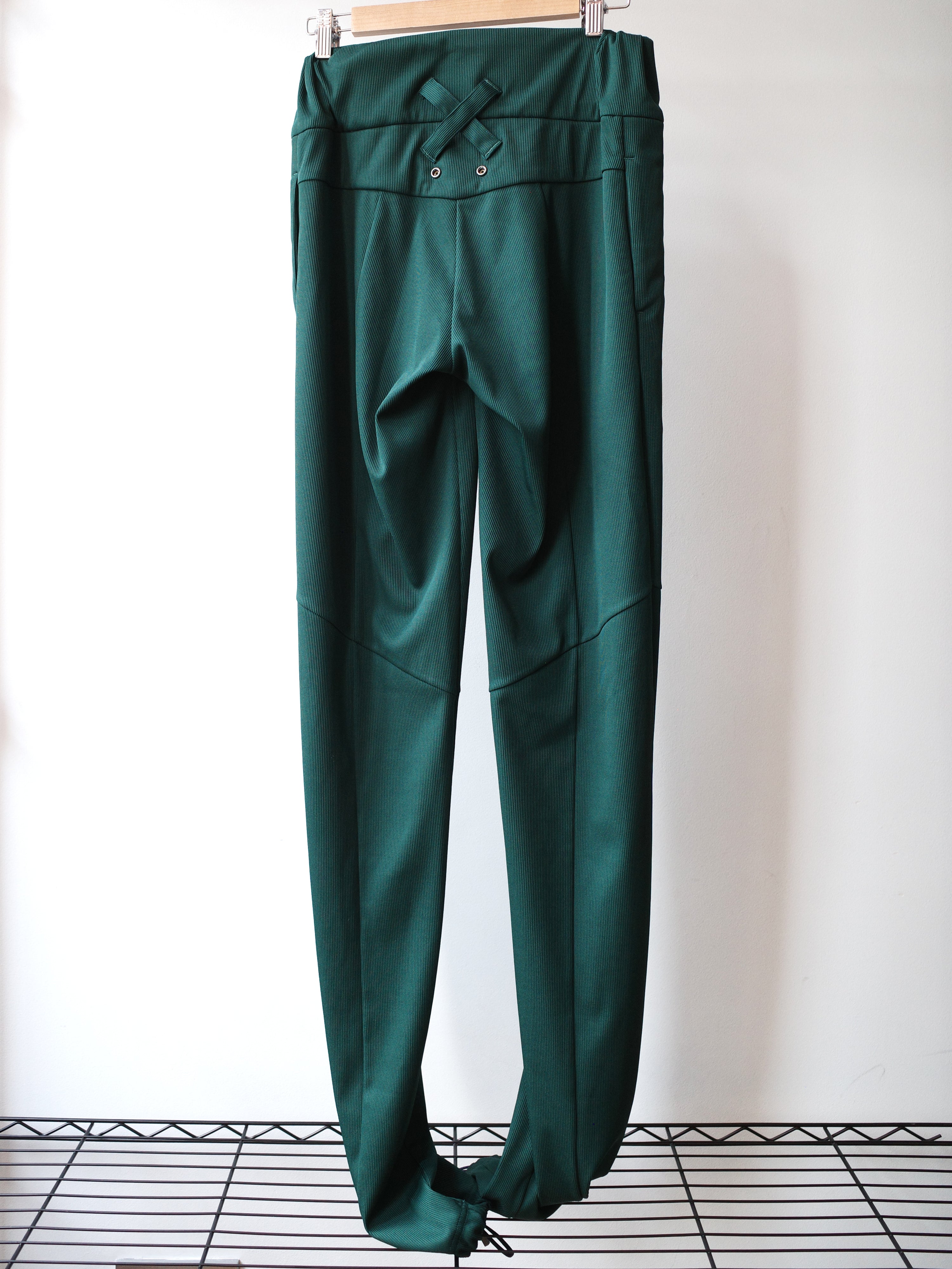 EJ SHEYANG Green Geometric Trousers