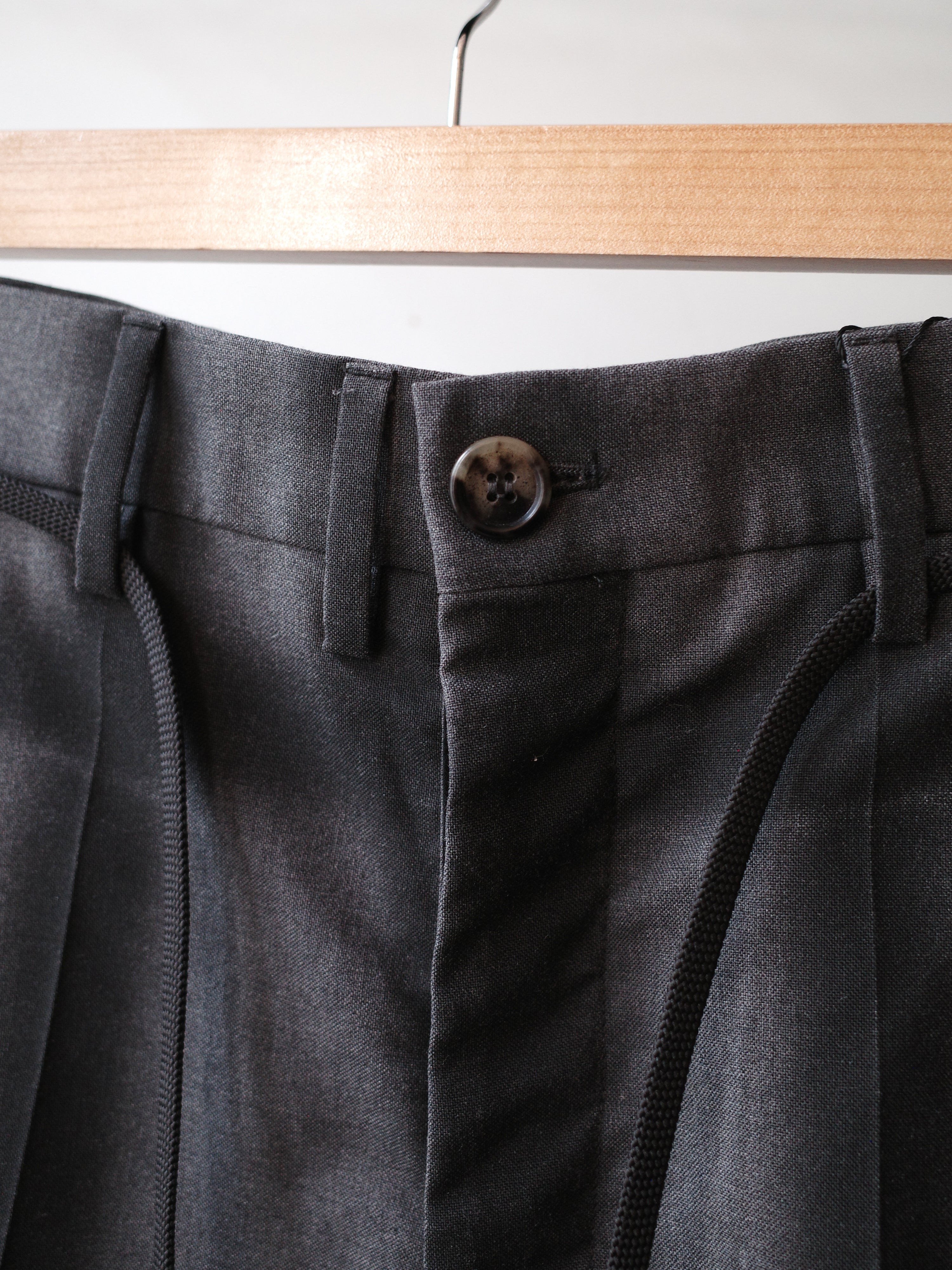 Marni Grey Black Check Spray Print Trousers