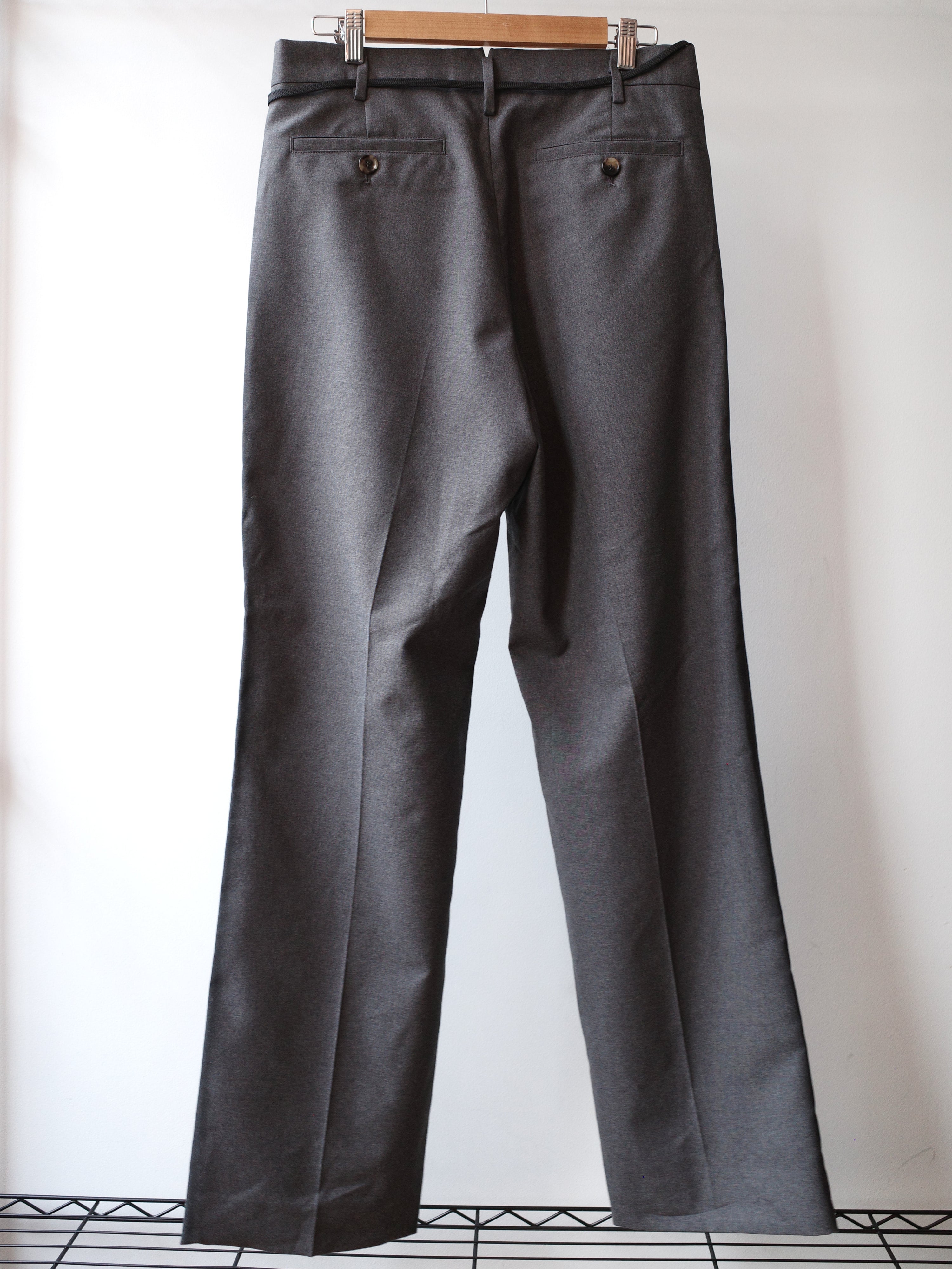 Marni Grey Black Check Spray Print Trousers