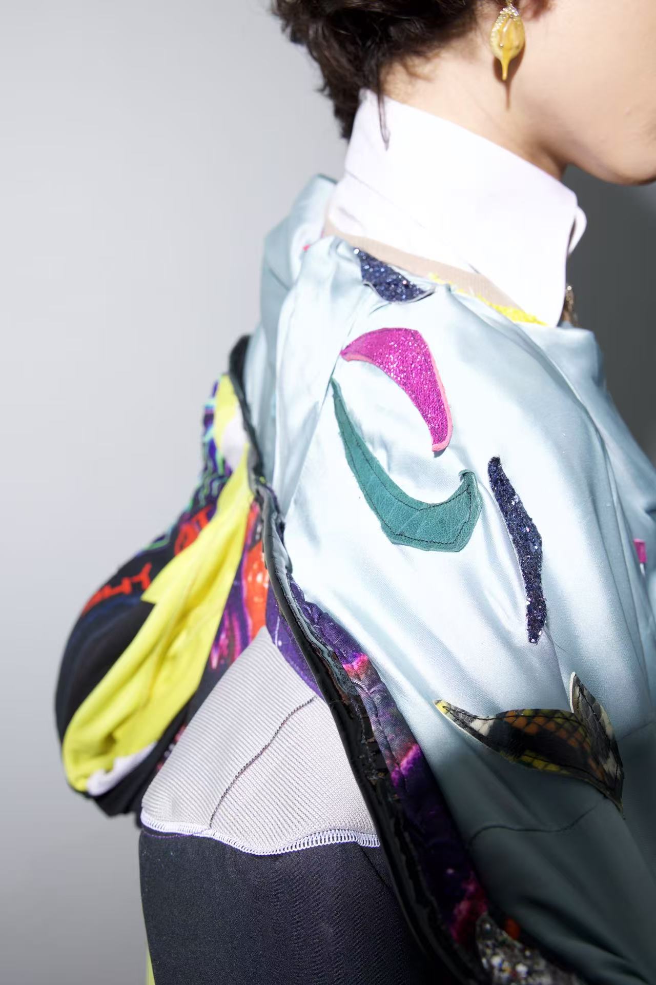 PE99Y YAN9 Reconstructed Dual-Layer Jersey Jacket – EARTH 土