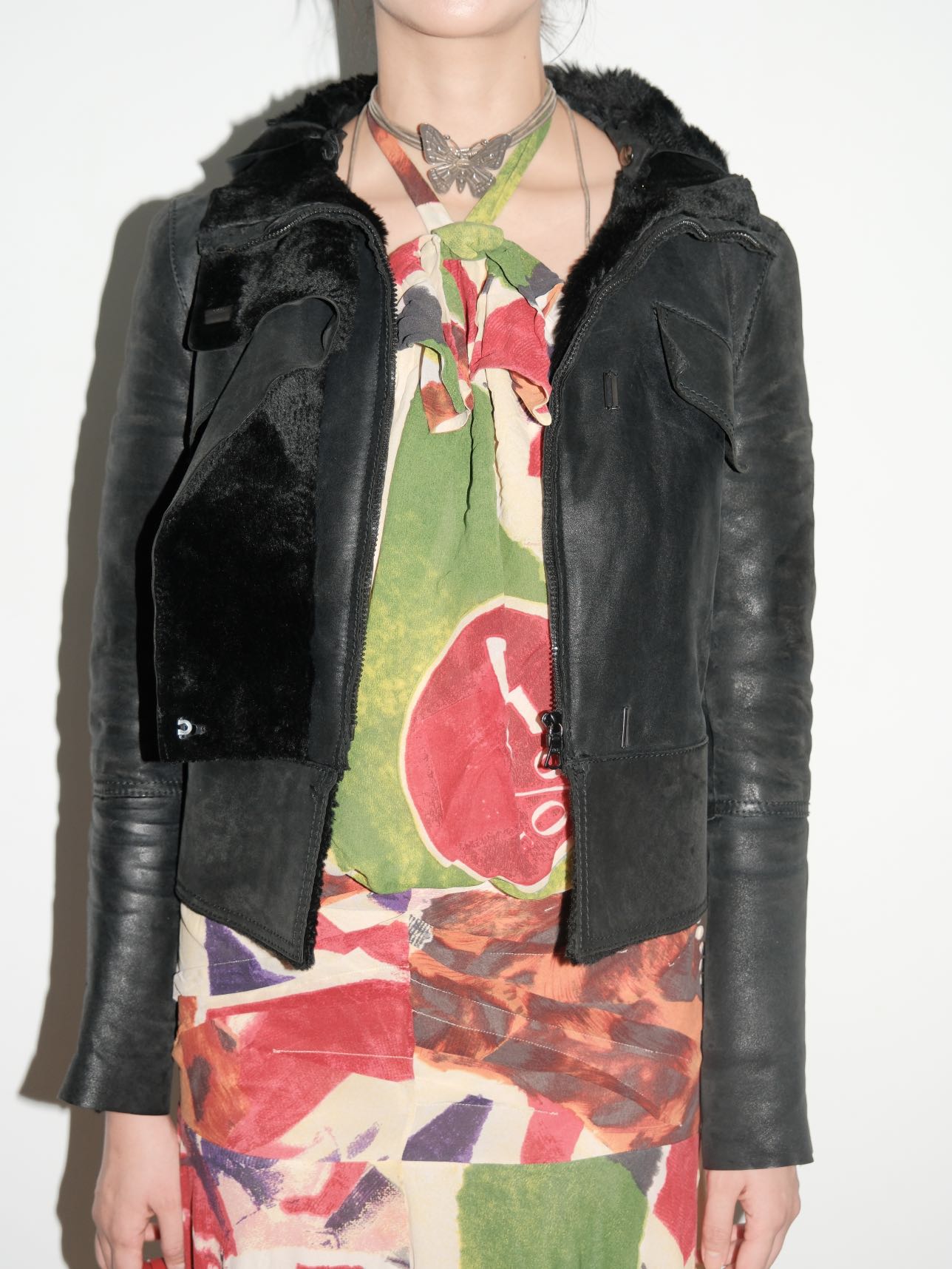 Gucci by Tom Ford Hooded Shearling Leather Jacket – FIRE 火