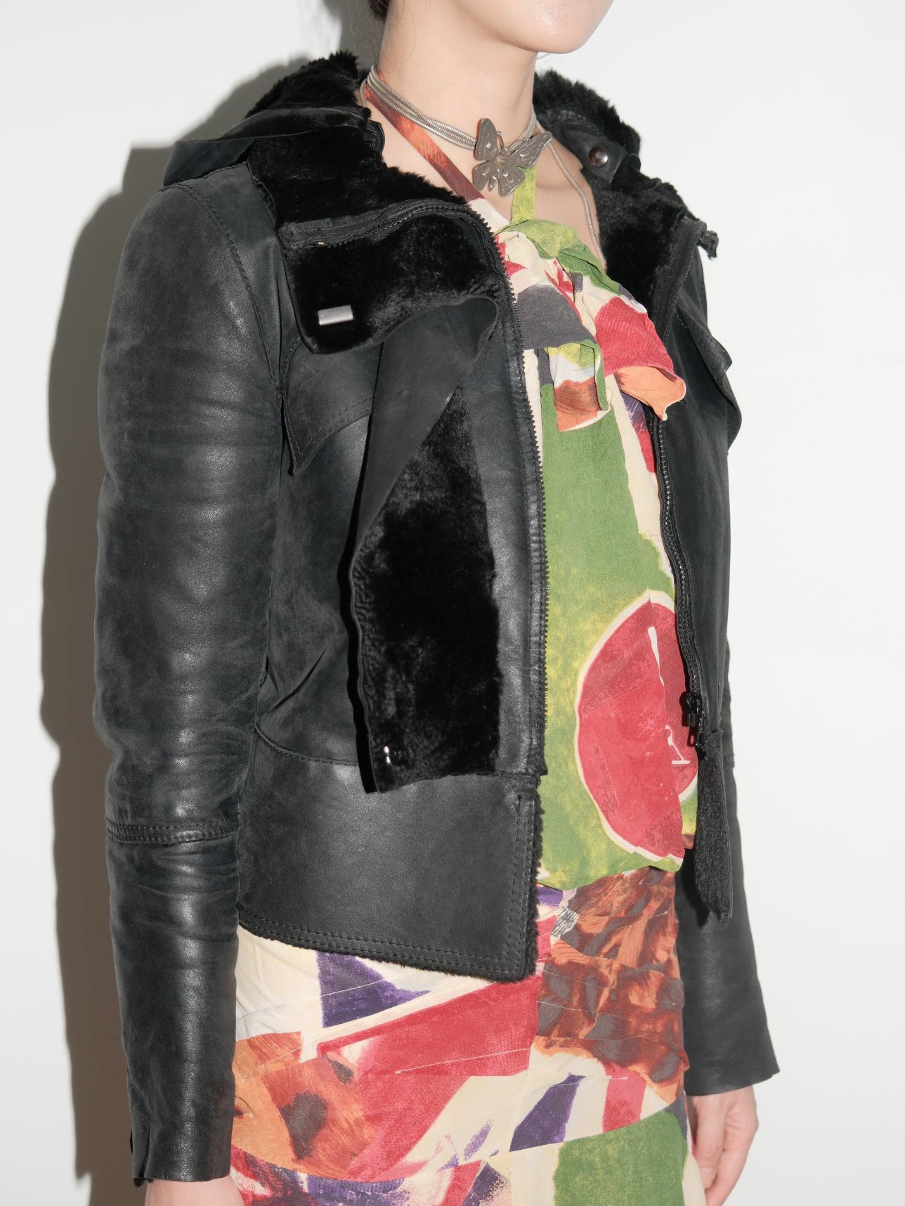 Gucci by Tom Ford Hooded Shearling Leather Jacket – FIRE 火