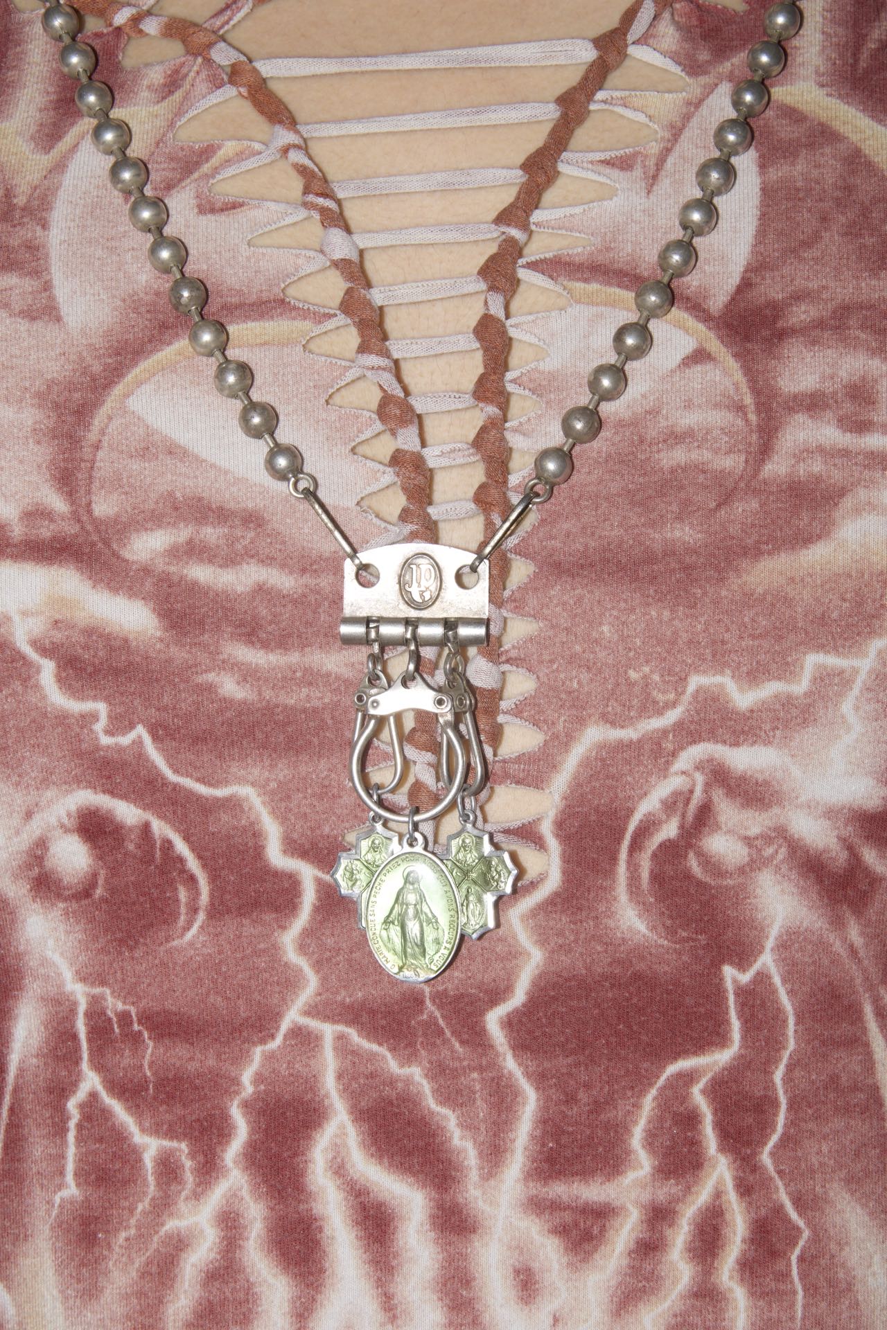 Jean Paul Gaultier Double-Sided Religious Lock Necklace – METAL 金