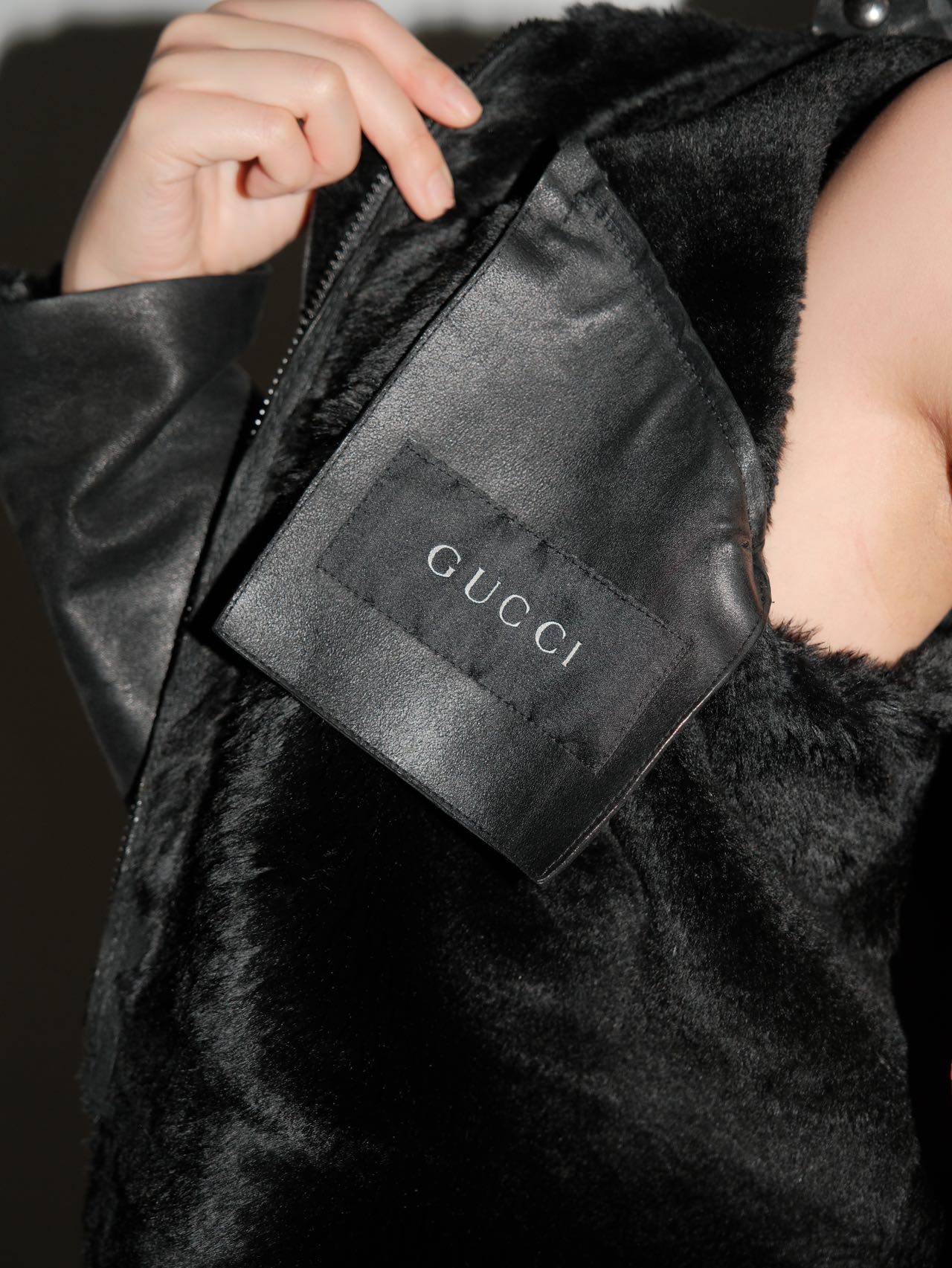Gucci by Tom Ford Hooded Shearling Leather Jacket – FIRE 火