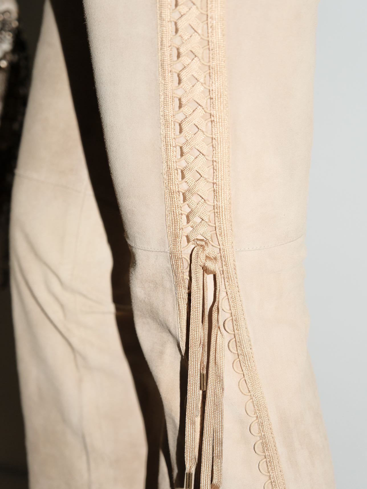 Christian Dior by John Galliano Suede Lace-Up Flared Trousers – EARTH 土