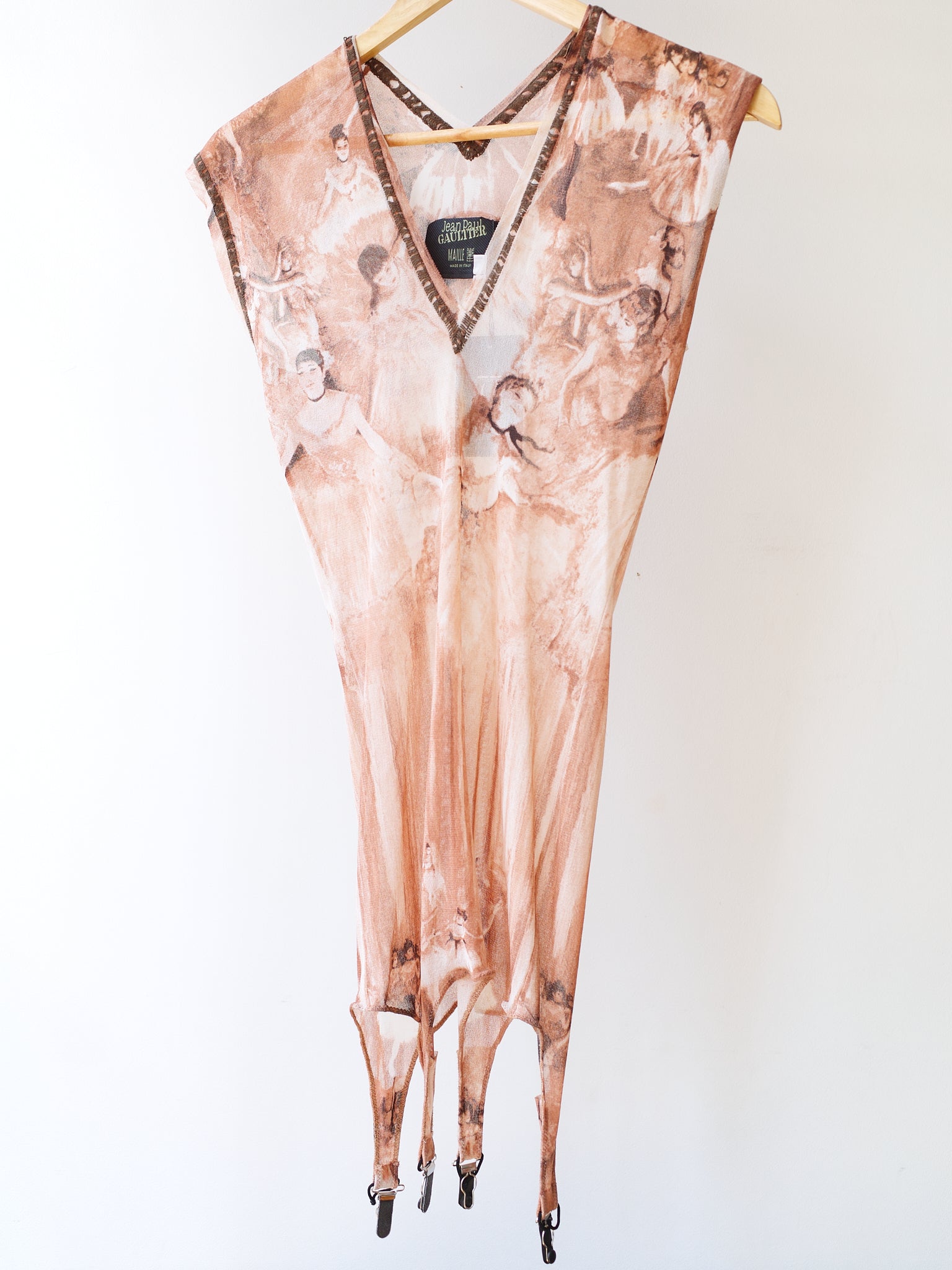 Jean Paul Gaultier S/S 2004 Degas Ballerina Mesh Suspender Top – FIRE 火