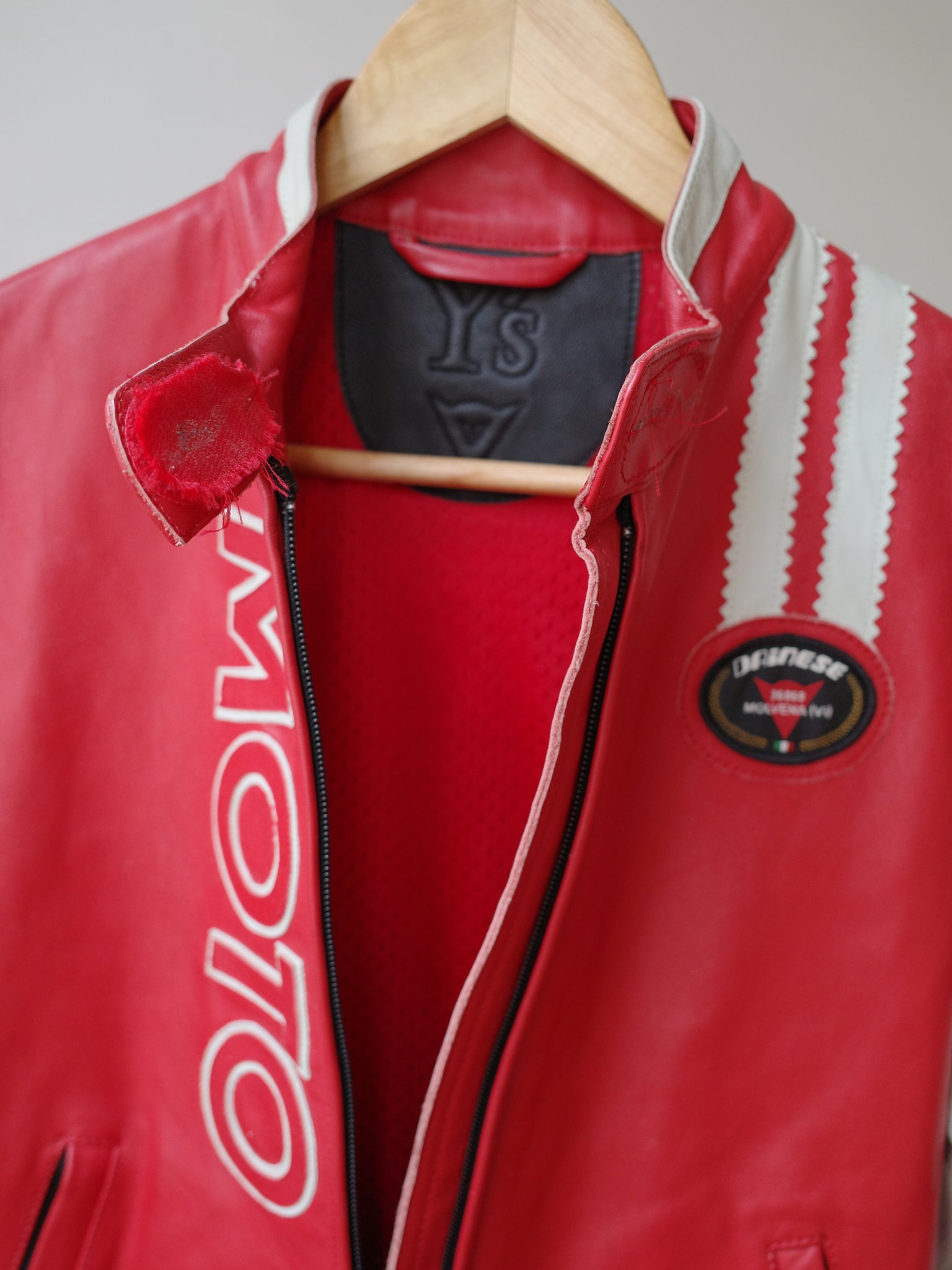Y’s × Dainese Moto Leather Jacket – FIRE 火