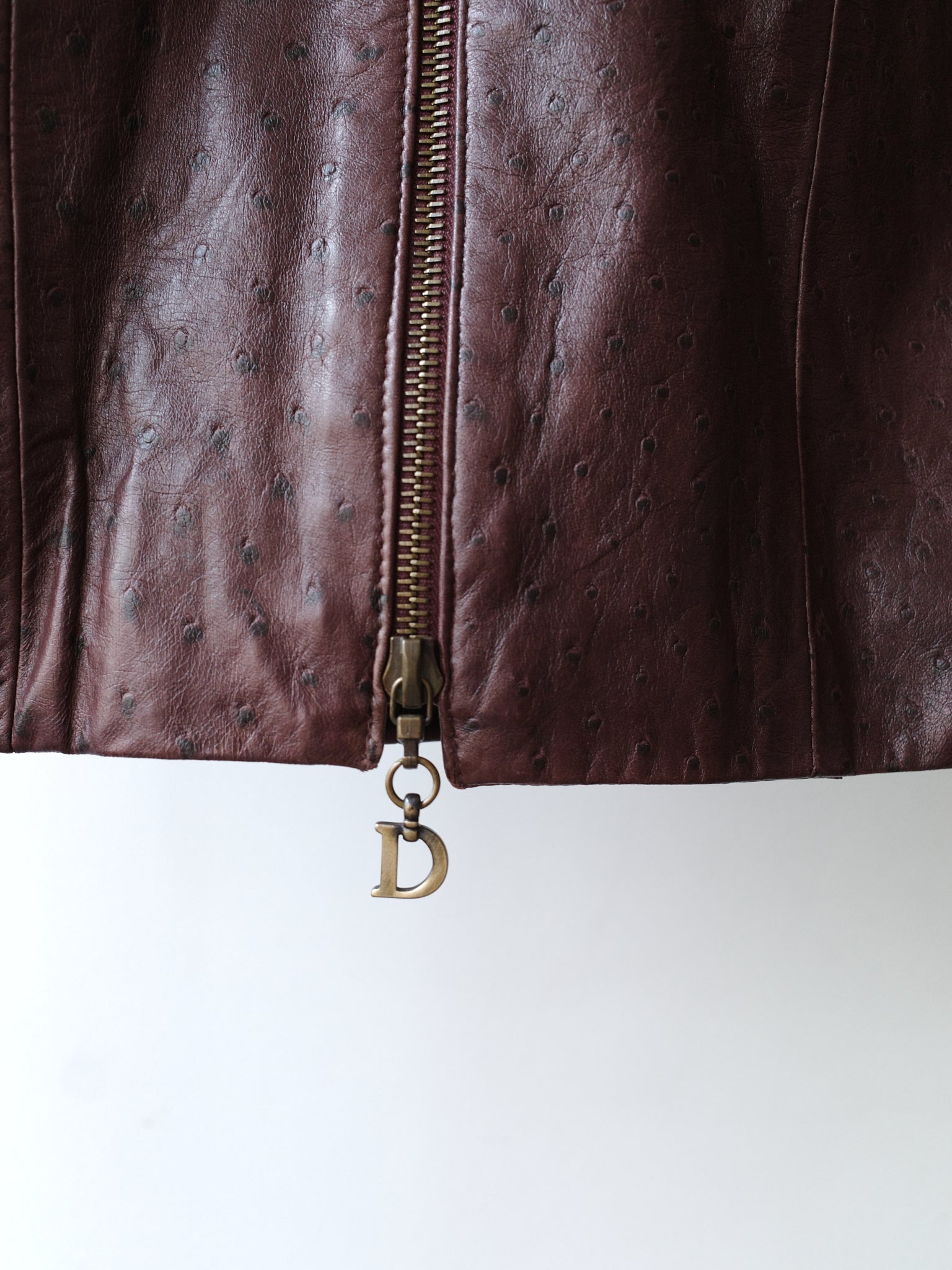 Christian Dior F/W 2000 Ostrich Leather Mid-Length Skirt – METAL 金