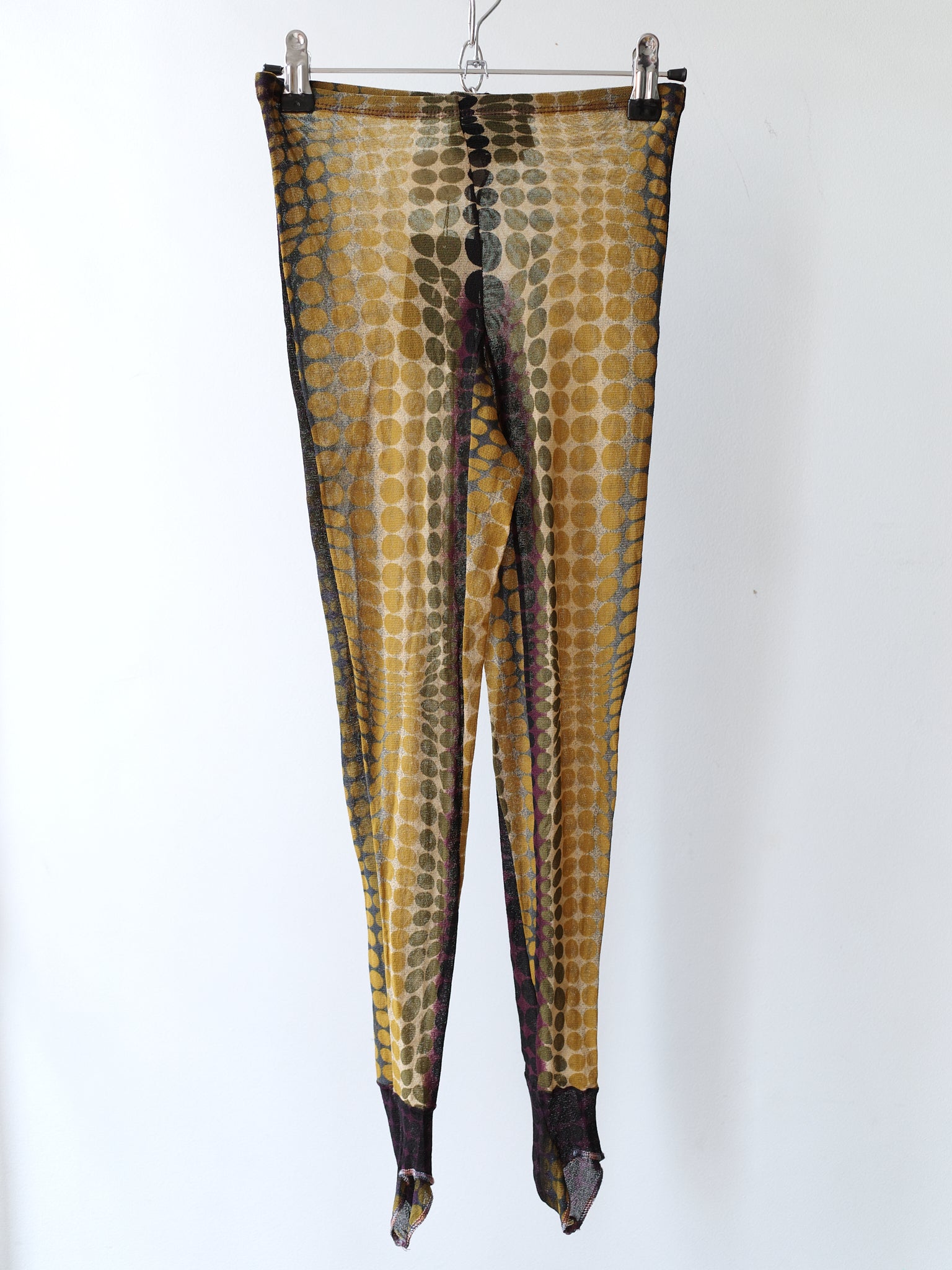 Jean Paul Gaultier F/W 1995 “Cyberdots” Mesh Leggings – METAL 金