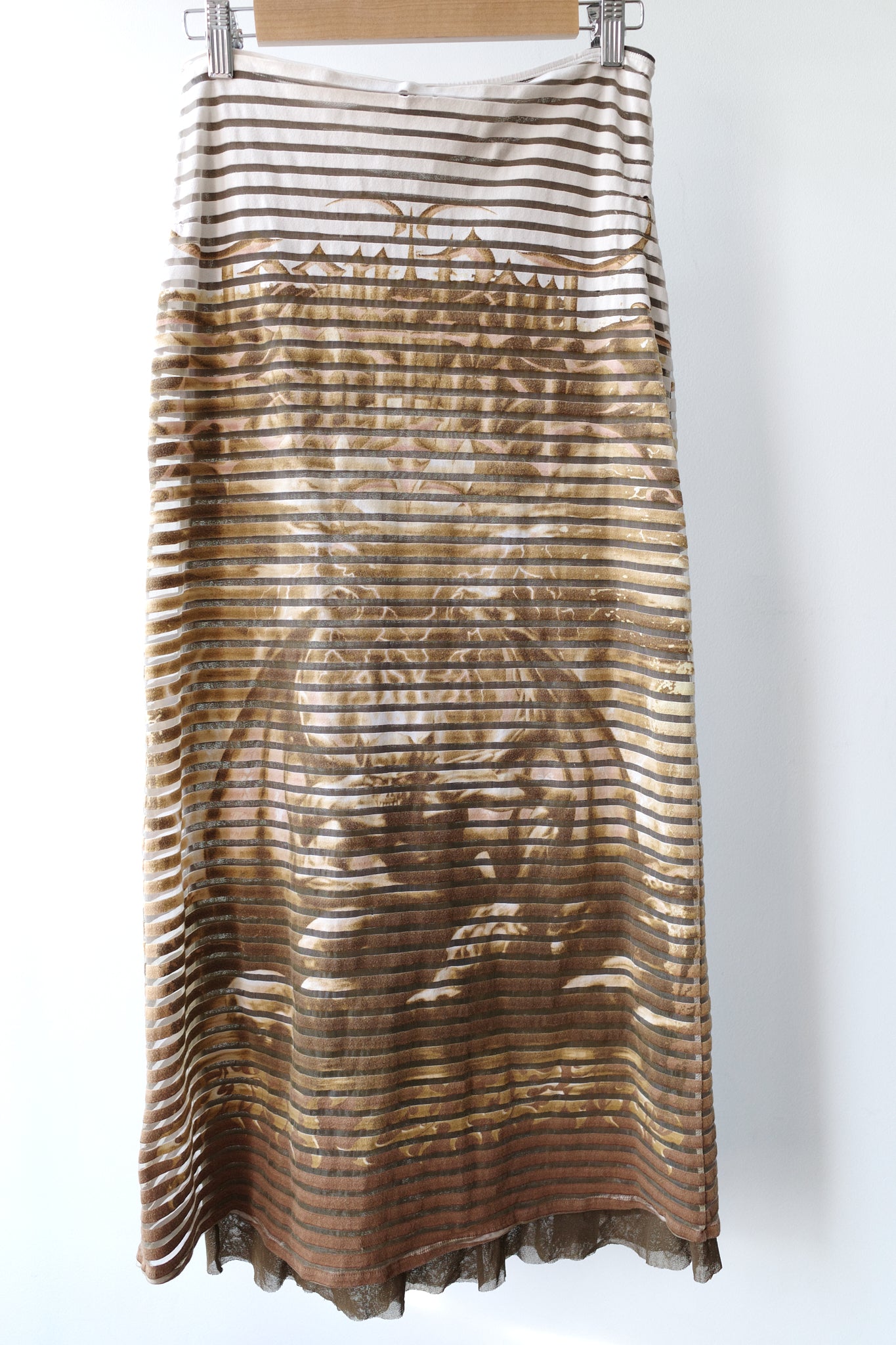 Jean Paul Gaultier S/S 2001 “Satan” Mesh Print Skirt – FIRE 火