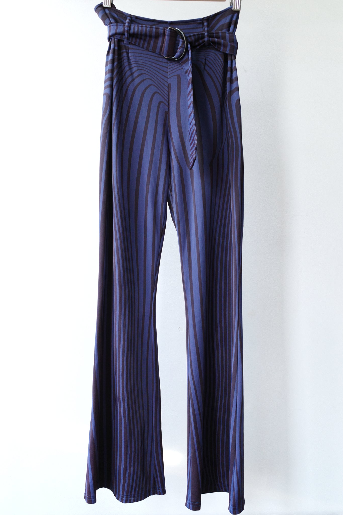 Jean Paul Gaultier S/S 1996 “Cyberbaba” Optical Illusion Flared Pants – WATER 水