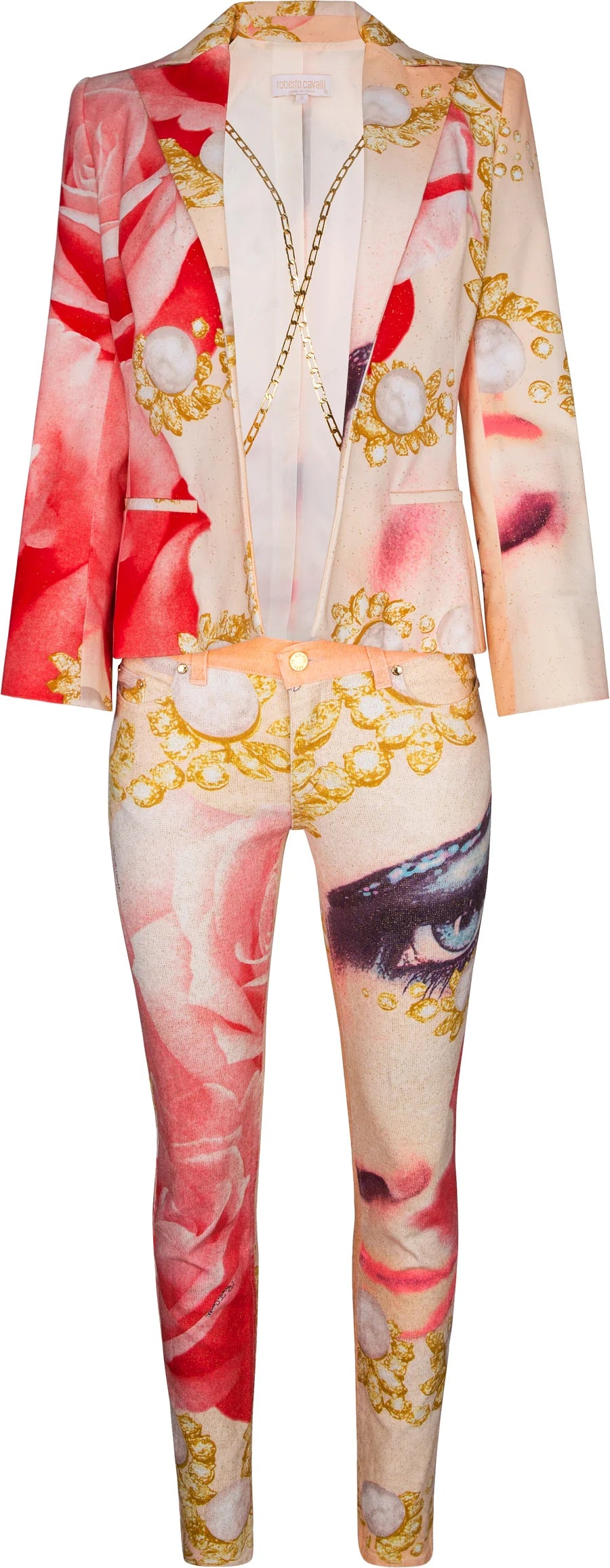 Roberto Cavalli S/S 2001 Runway Printed Blazer – FIRE 火