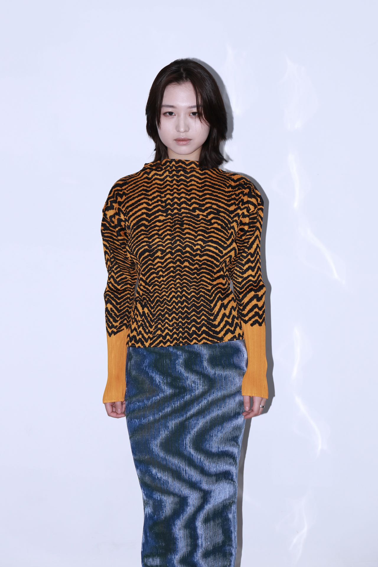 Issey Miyake Vintage Pleated Tiger-Print Top – FIRE 火