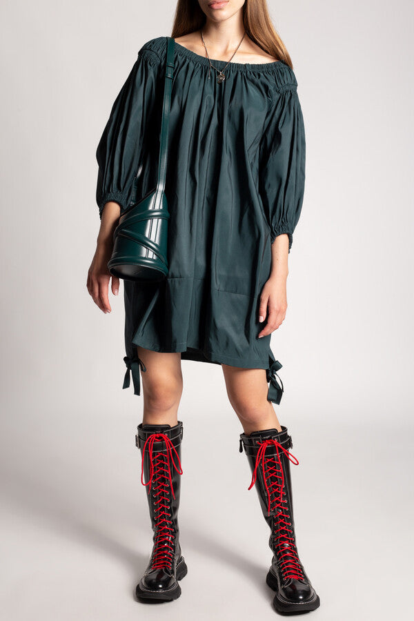 Alexander McQueen Red-Laced Combat Tall Boots – METAL 金