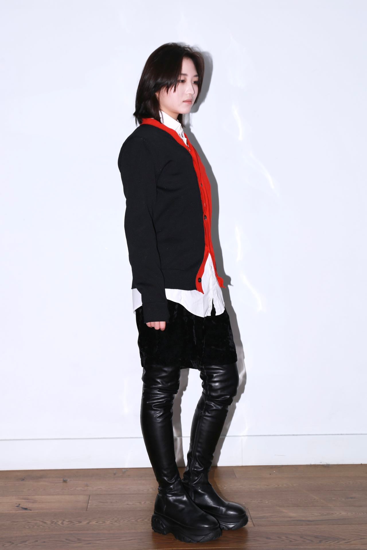 Comme des Garçons SHIRT Two-Tone Knit Cardigan – FIRE 火