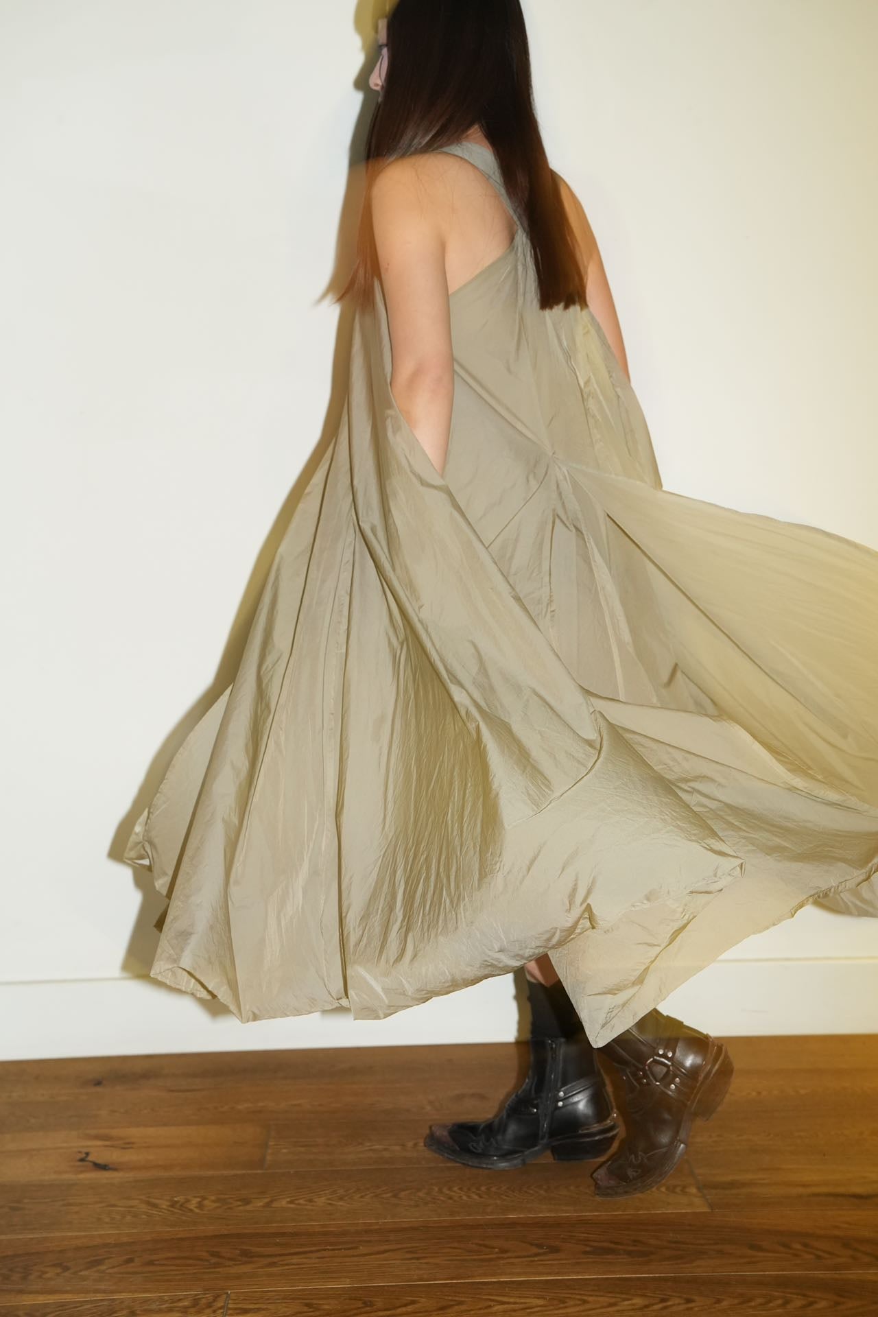 Issey Miyake Technology fabric Light Weight Parachute Dress