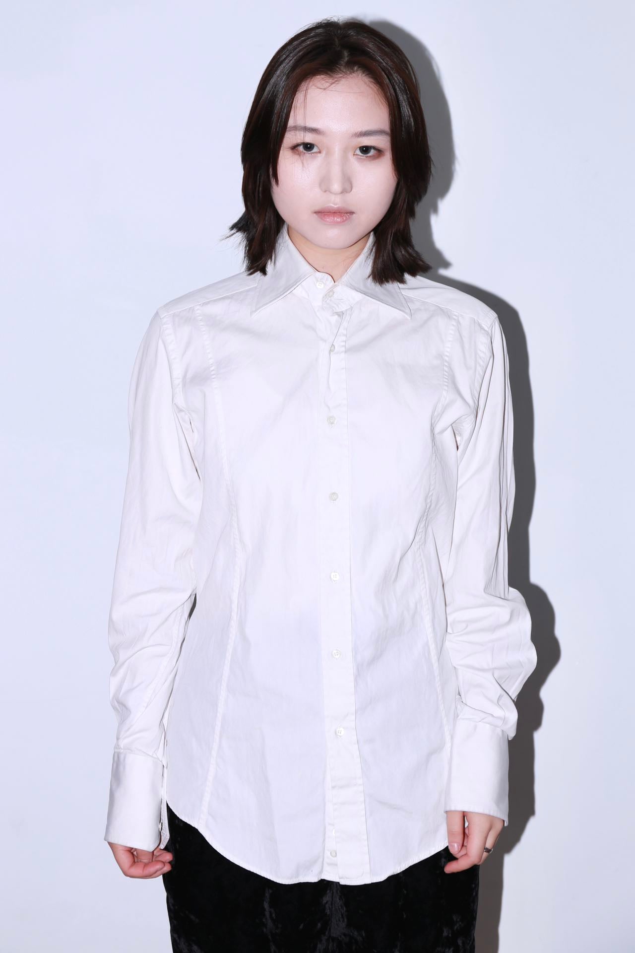 GUCCI by Tom Ford White Structured Shirt – METAL 金