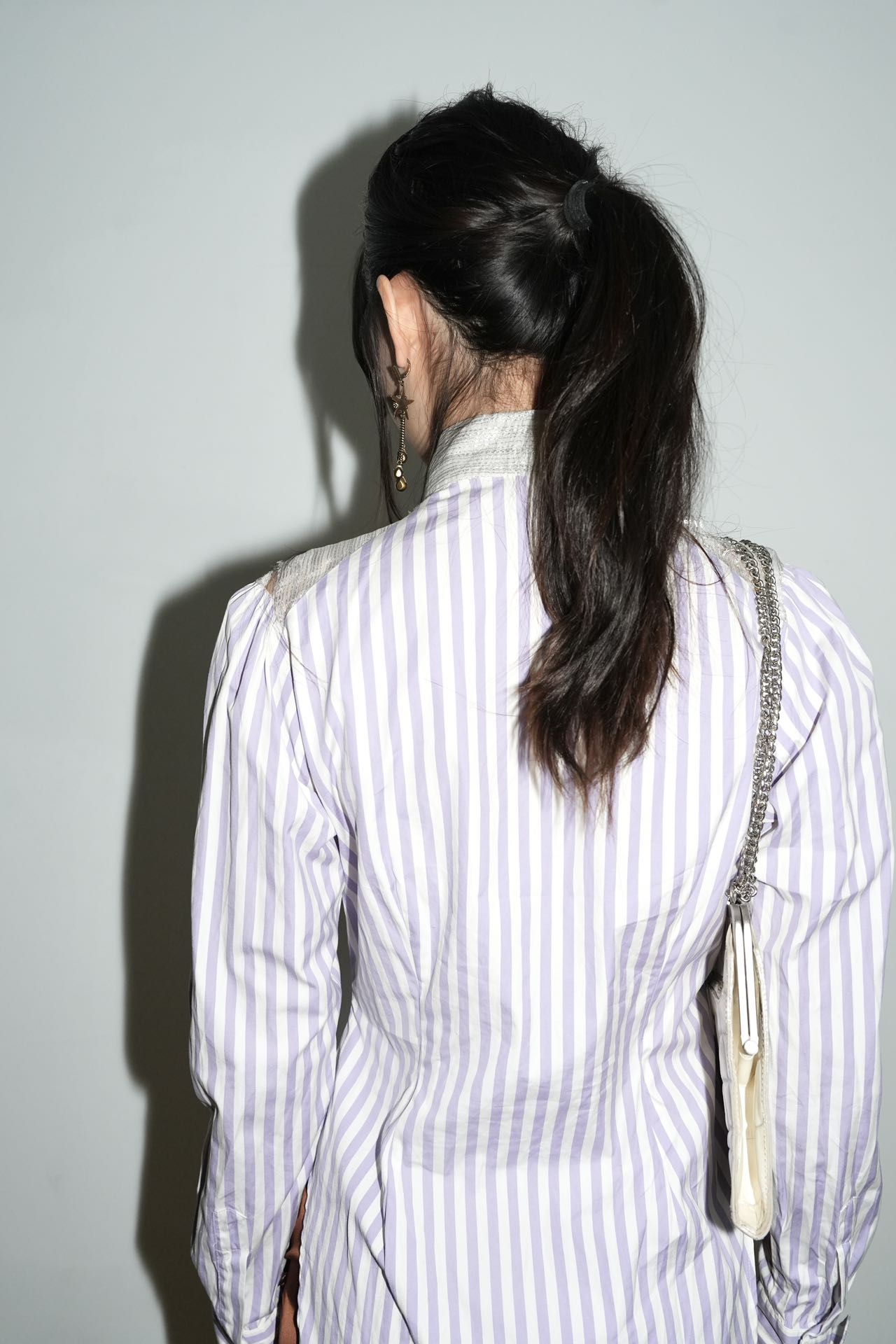 Vivienne Westwood Vintage Metallic Bib Striped Shirt – METAL 金