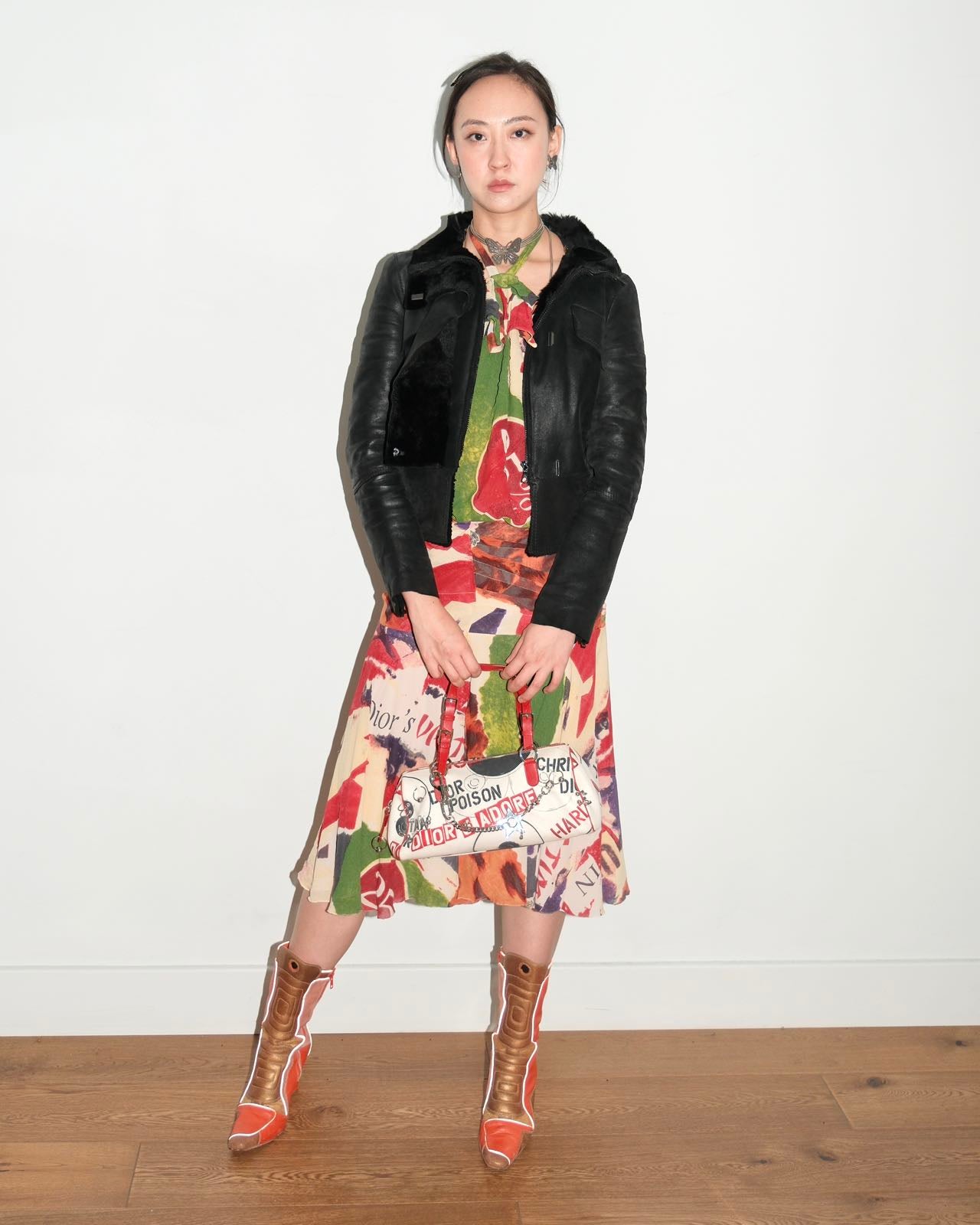 Gucci by Tom Ford Hooded Shearling Leather Jacket – FIRE 火