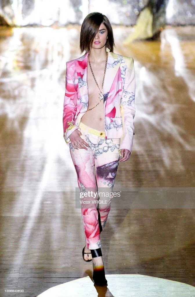 Roberto Cavalli S/S 2001 Runway Printed Blazer – FIRE 火