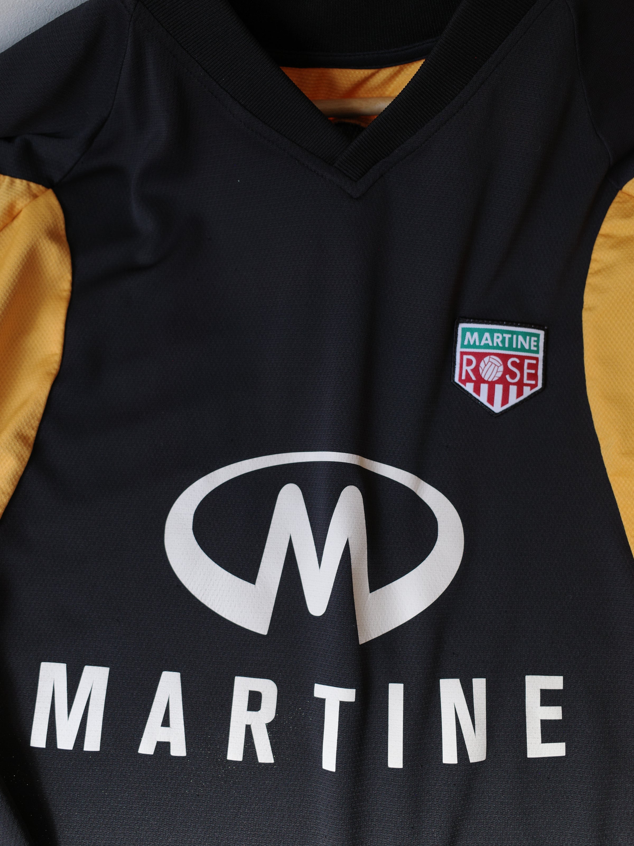 Martine Rose Black & Yellow Jersey Shirt – FIRE 火