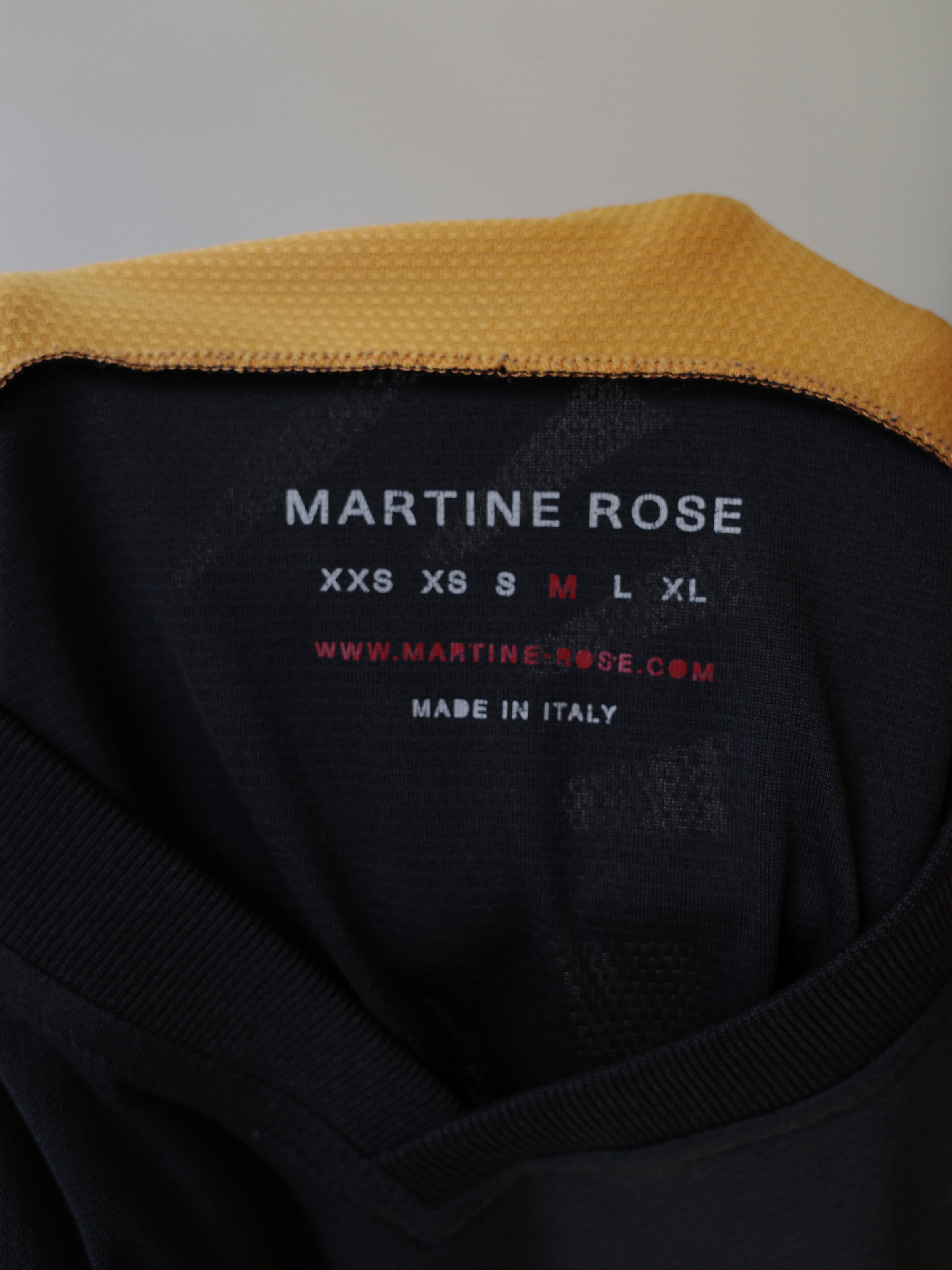 Martine Rose Black & Yellow Jersey Shirt – FIRE 火