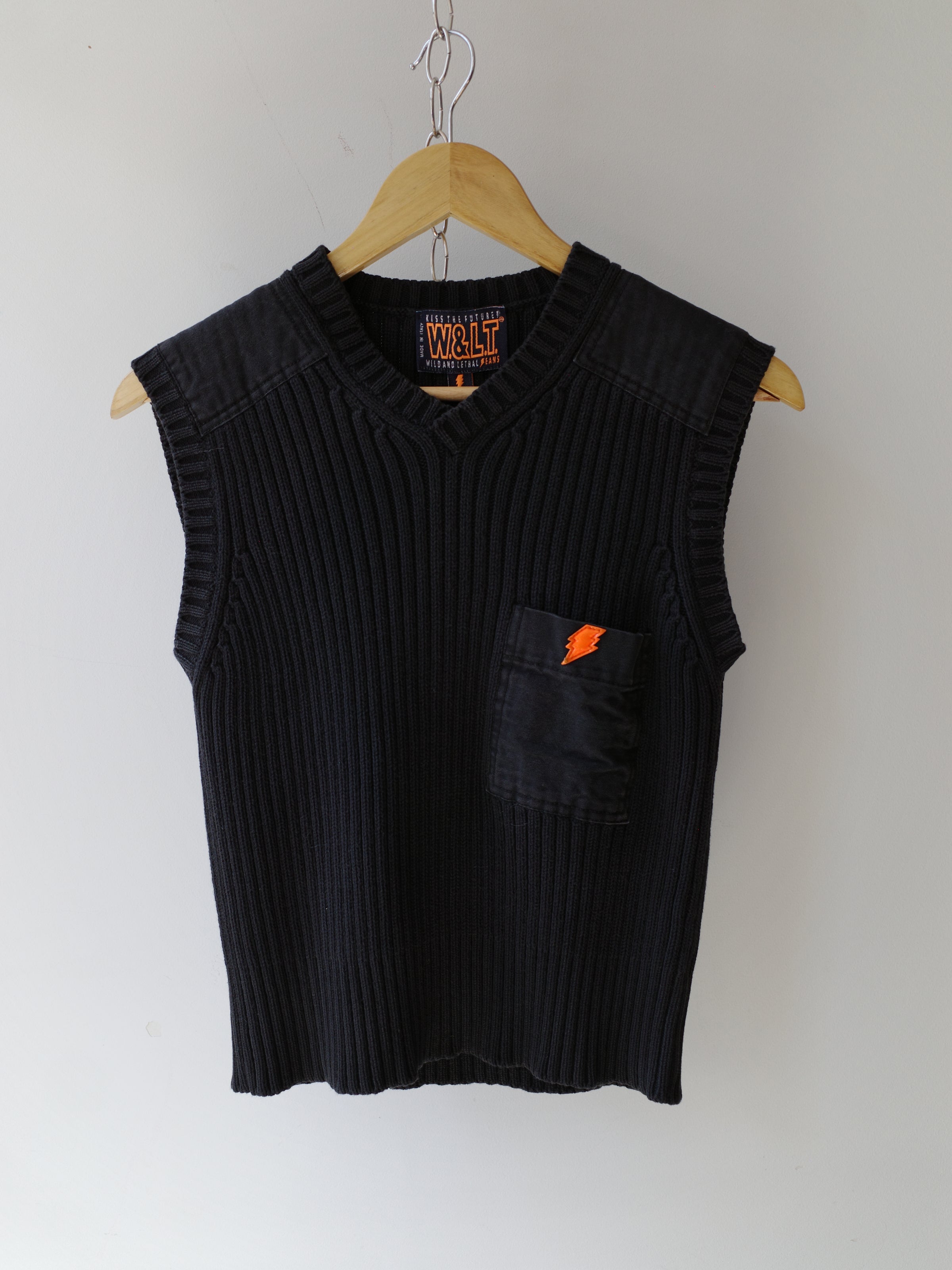 Walter Van Beirendonck W.&L.T. Knit Vest – FIRE 火