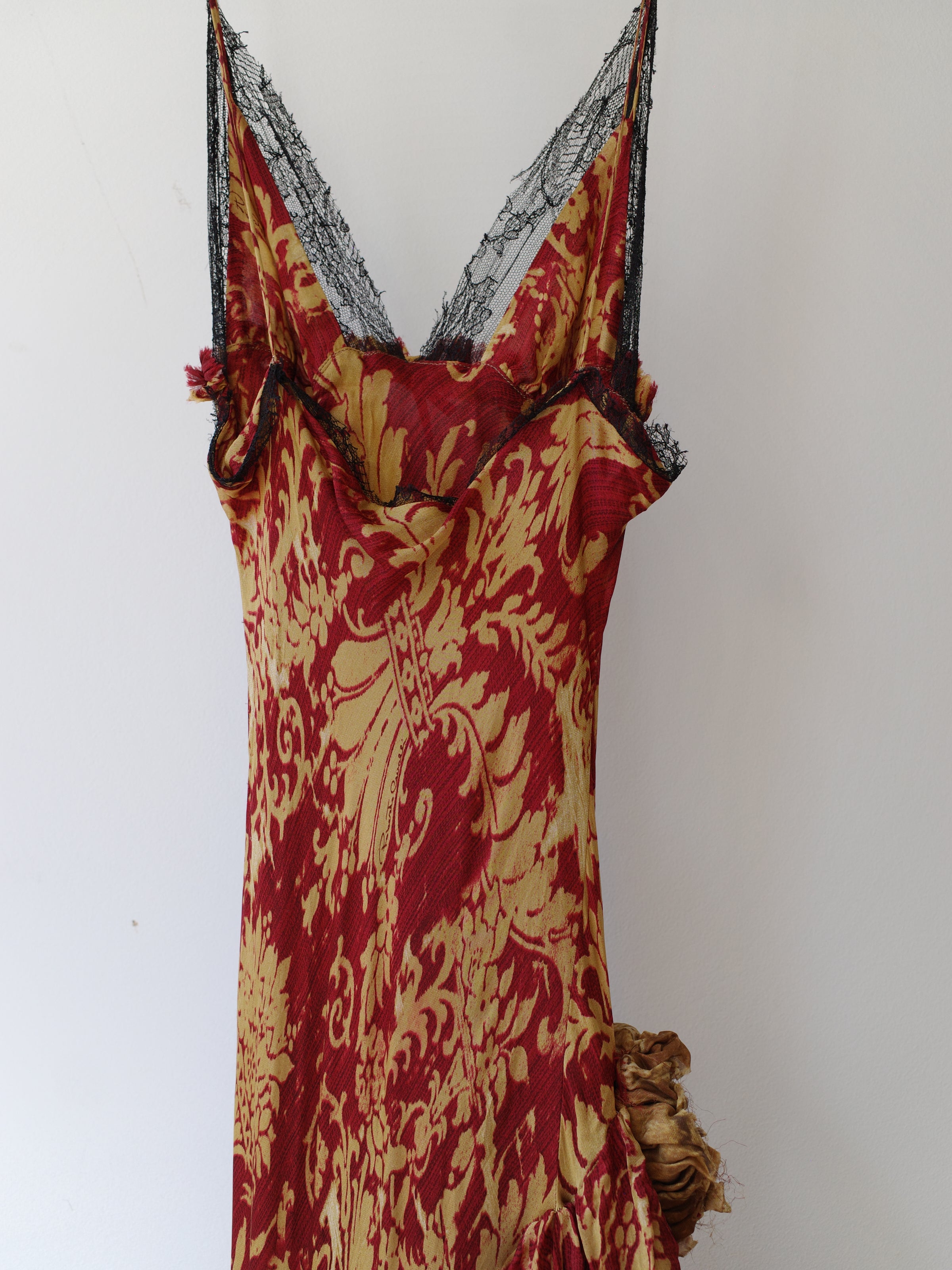 Roberto Cavalli Spring 2001 Runway Silk Gown – FIRE 火