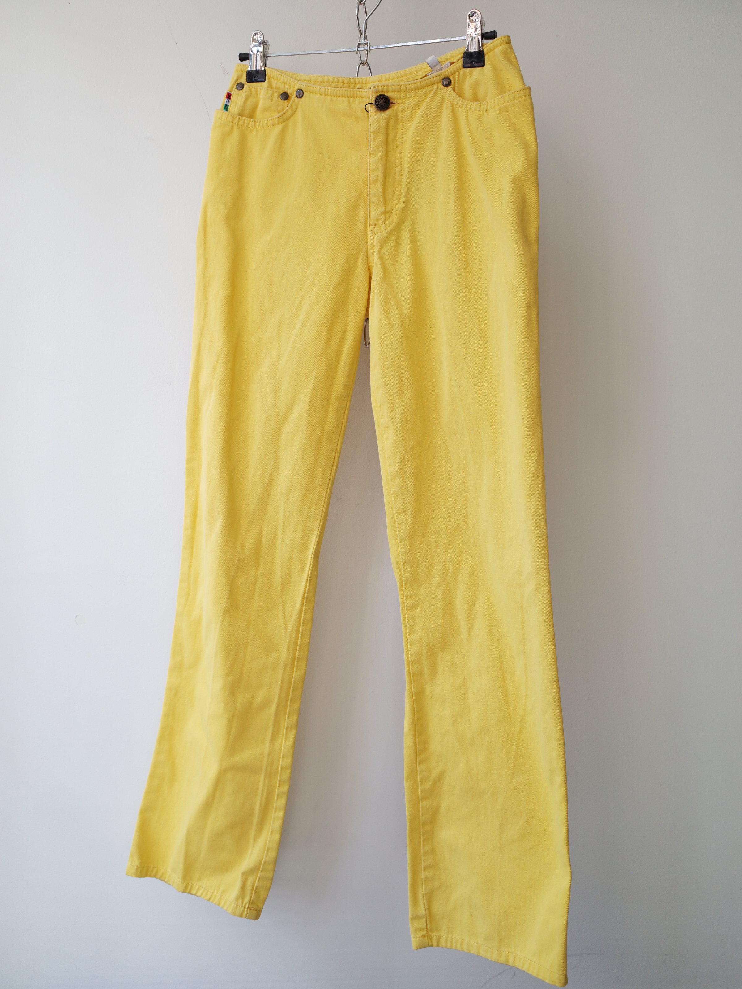 Moschino Jeans Yellow Peace Denim Pants – EARTH 土