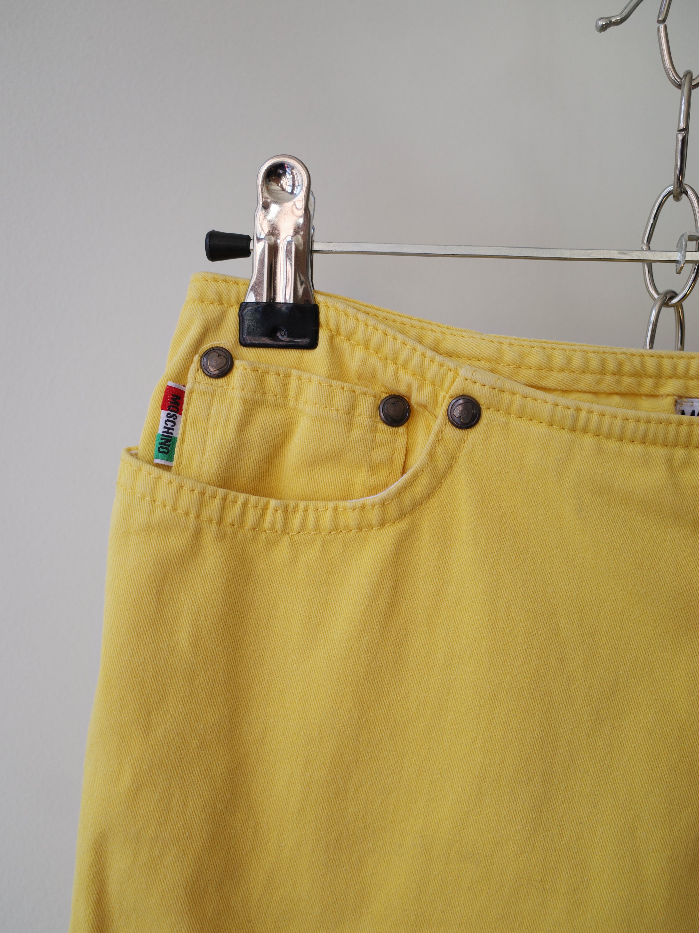 Moschino Jeans Yellow Peace Denim Pants – EARTH 土