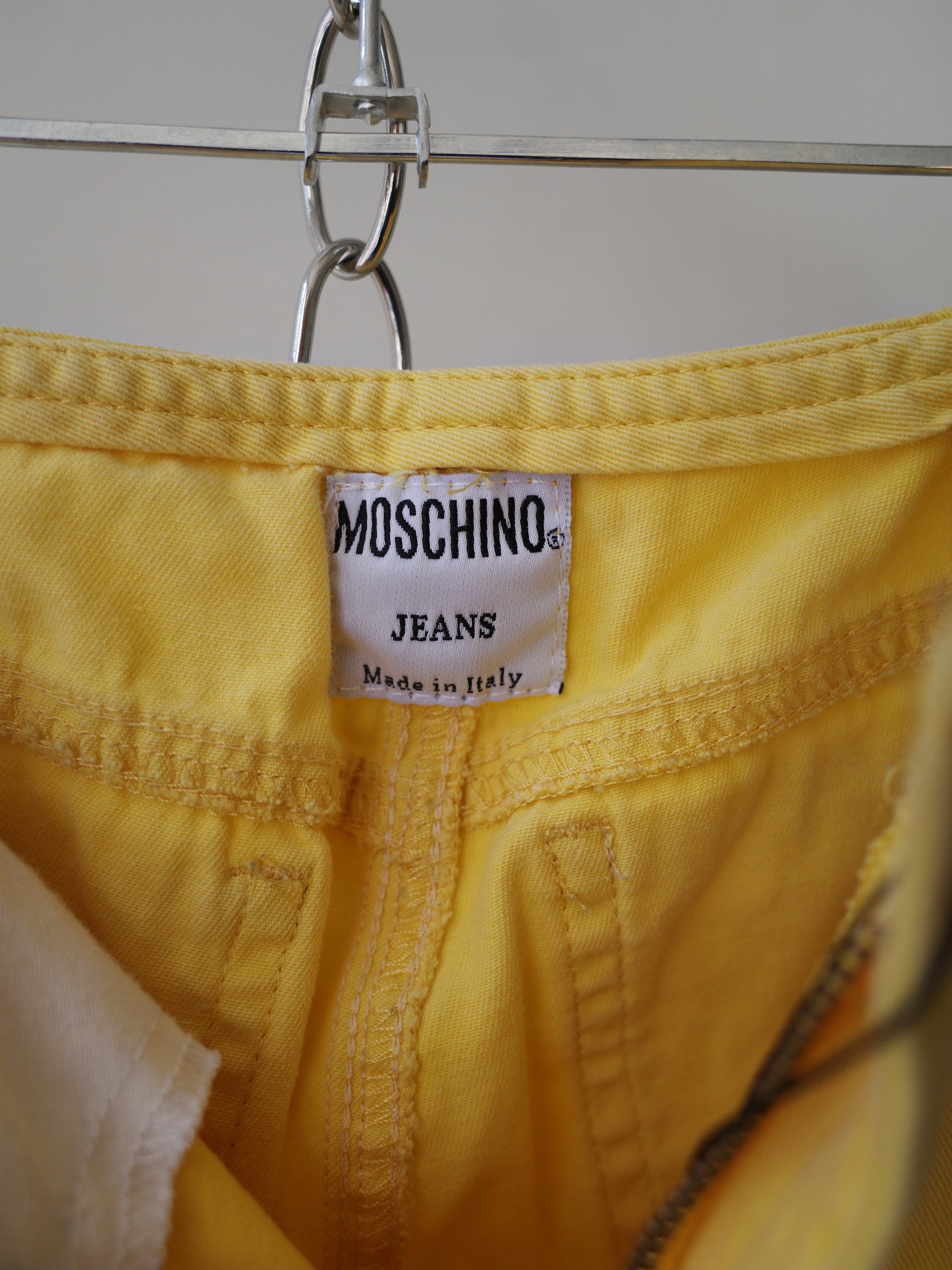 Moschino Jeans Yellow Peace Denim Pants – EARTH 土
